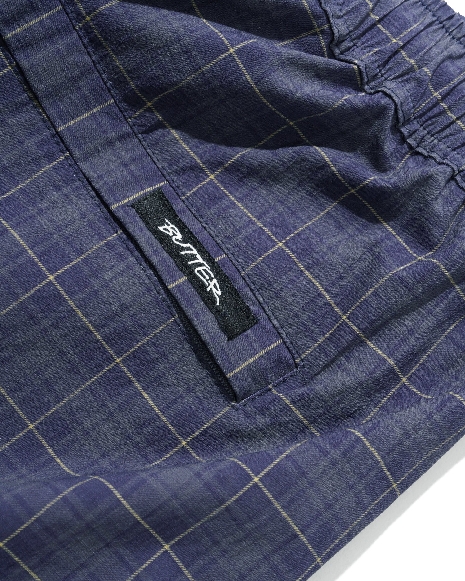 Main Shorts, Navy Plaid