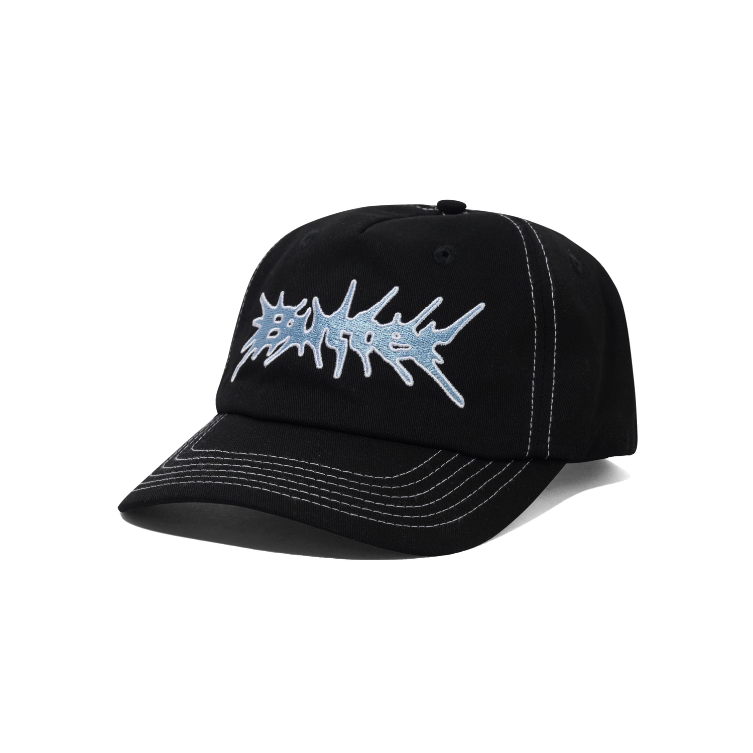 Nail 5 Panel Cap, Black