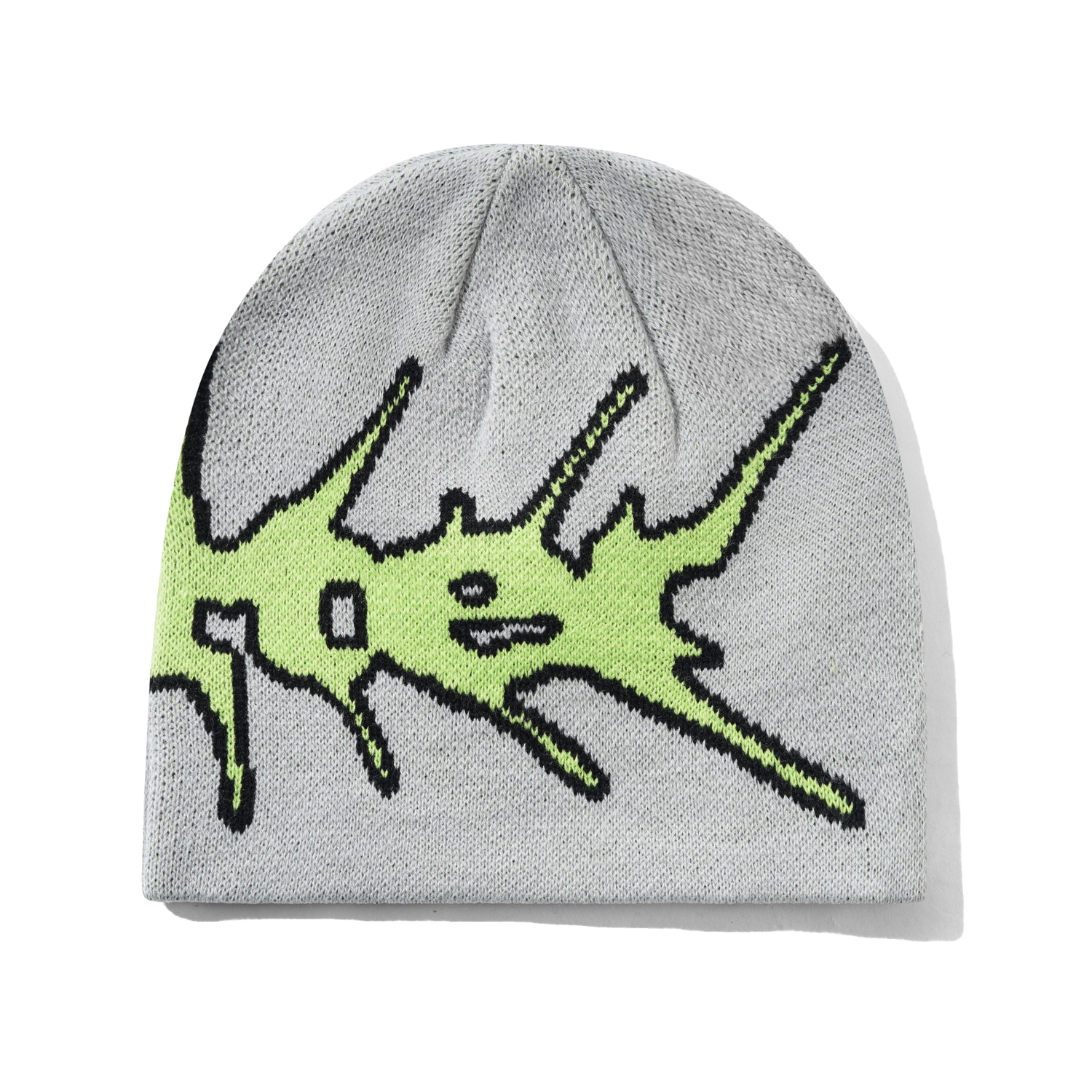 Nail Skully Beanie, Grey