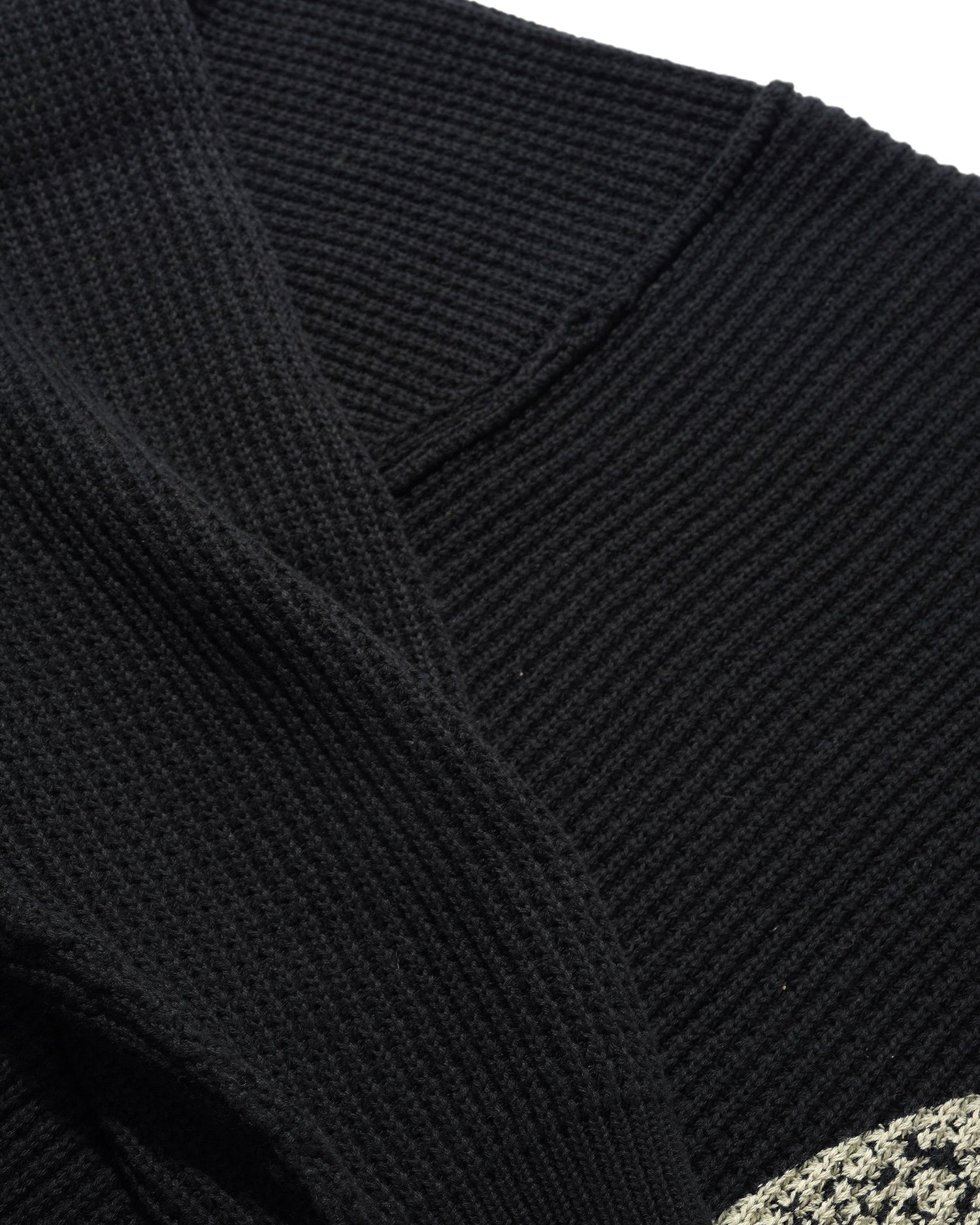 Newcomer Reversible Knit Sweater, Black