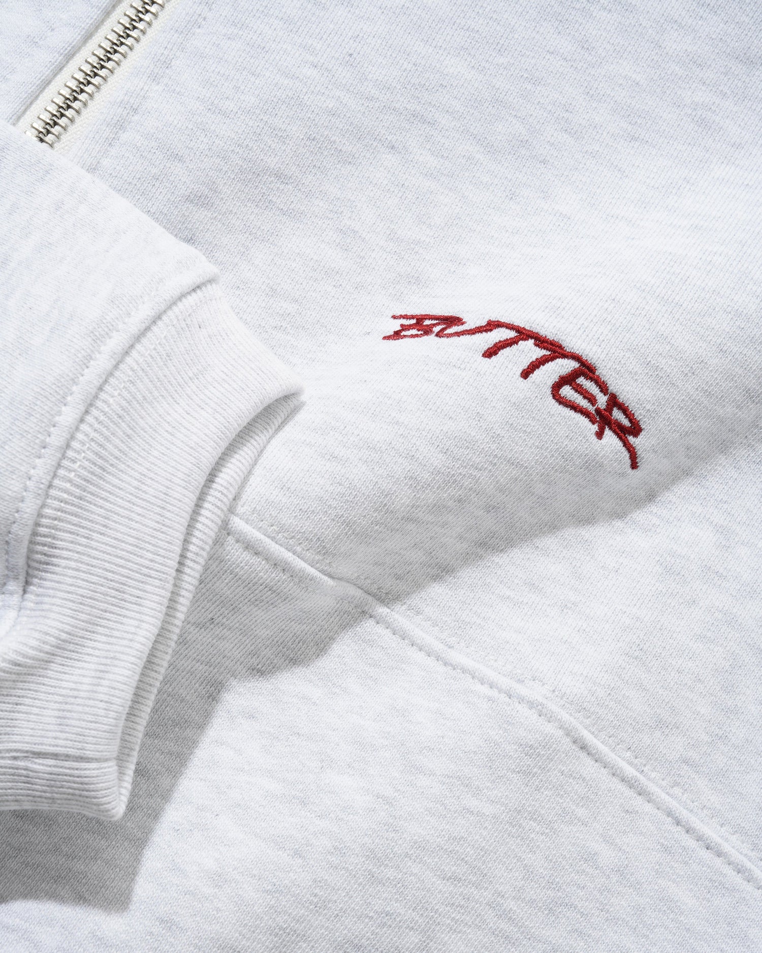 Panel 1/4 Zip Sweater, Ash