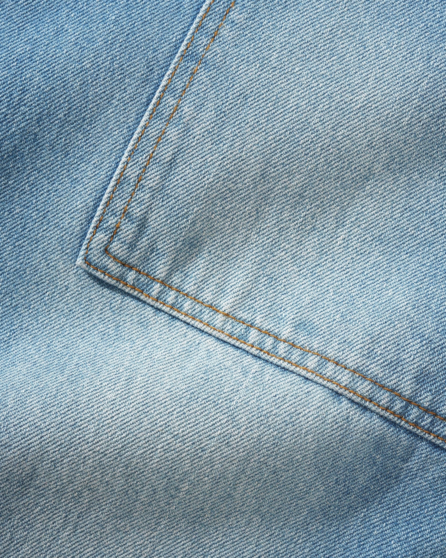 Patch Pocket Denim Jeans, Faded Blue