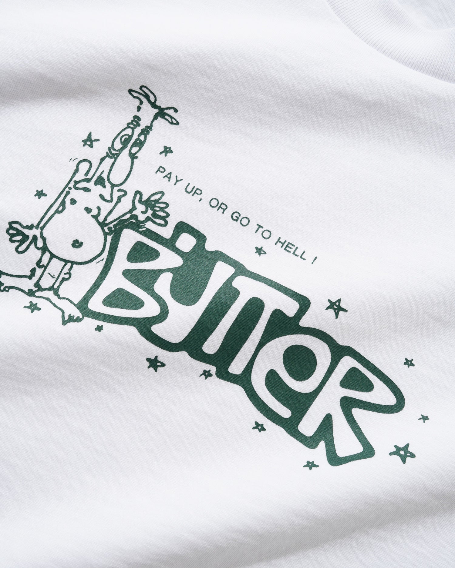 Pay Up Tee, White