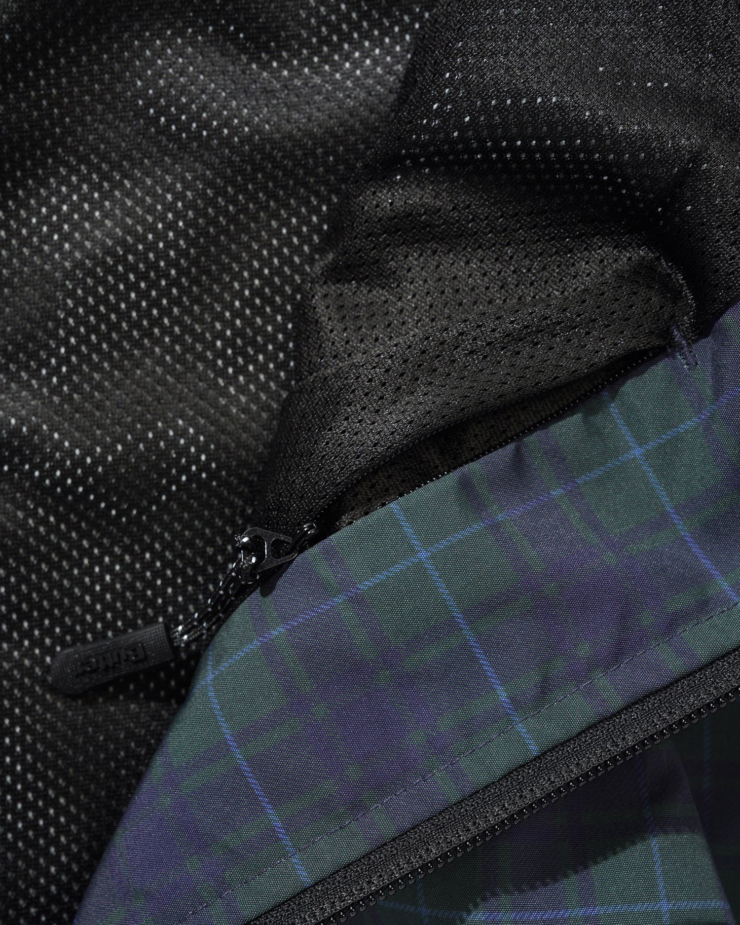 Plaid Nylon Jacket, Forest