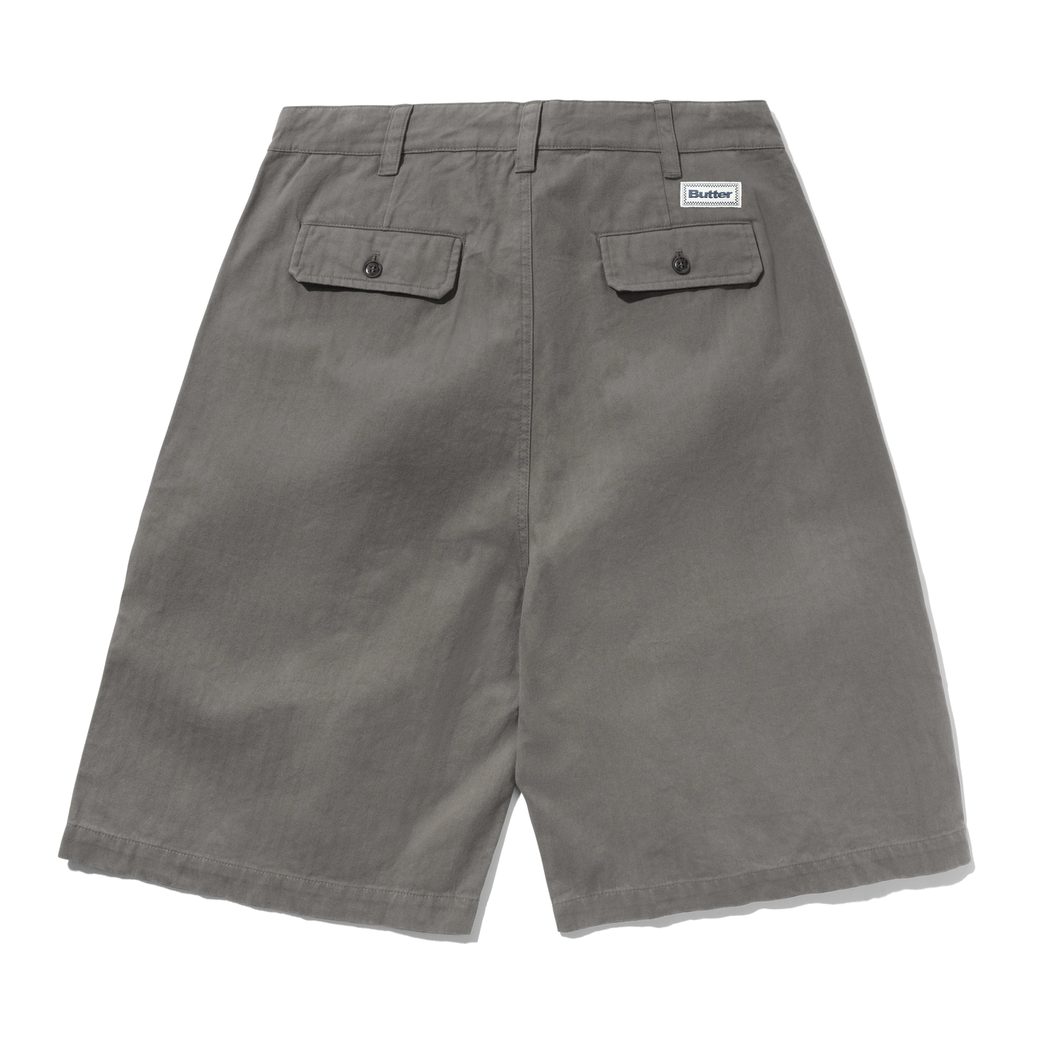 Pleated Shorts, Washed Charcoal