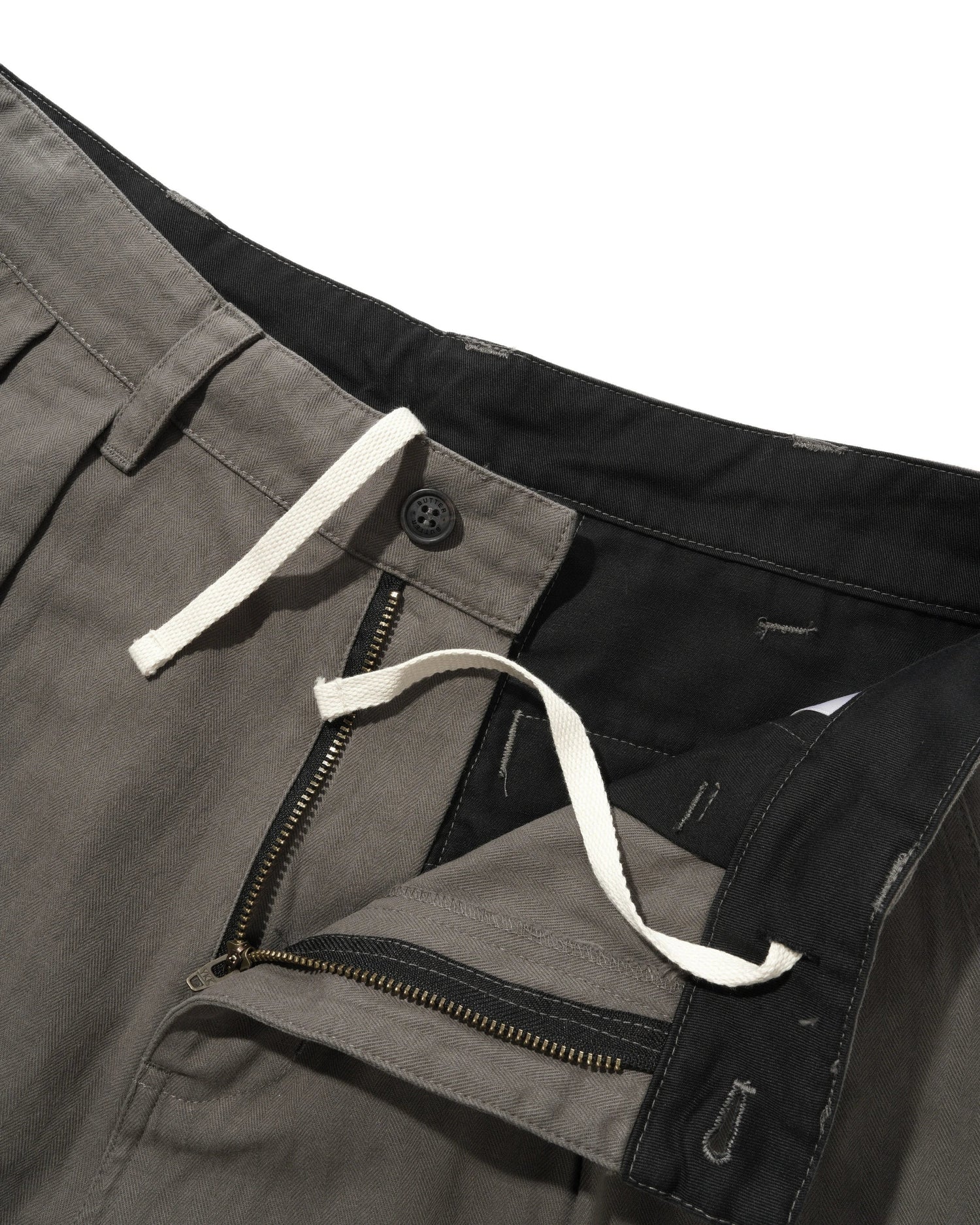 Pleated Shorts, Washed Charcoal