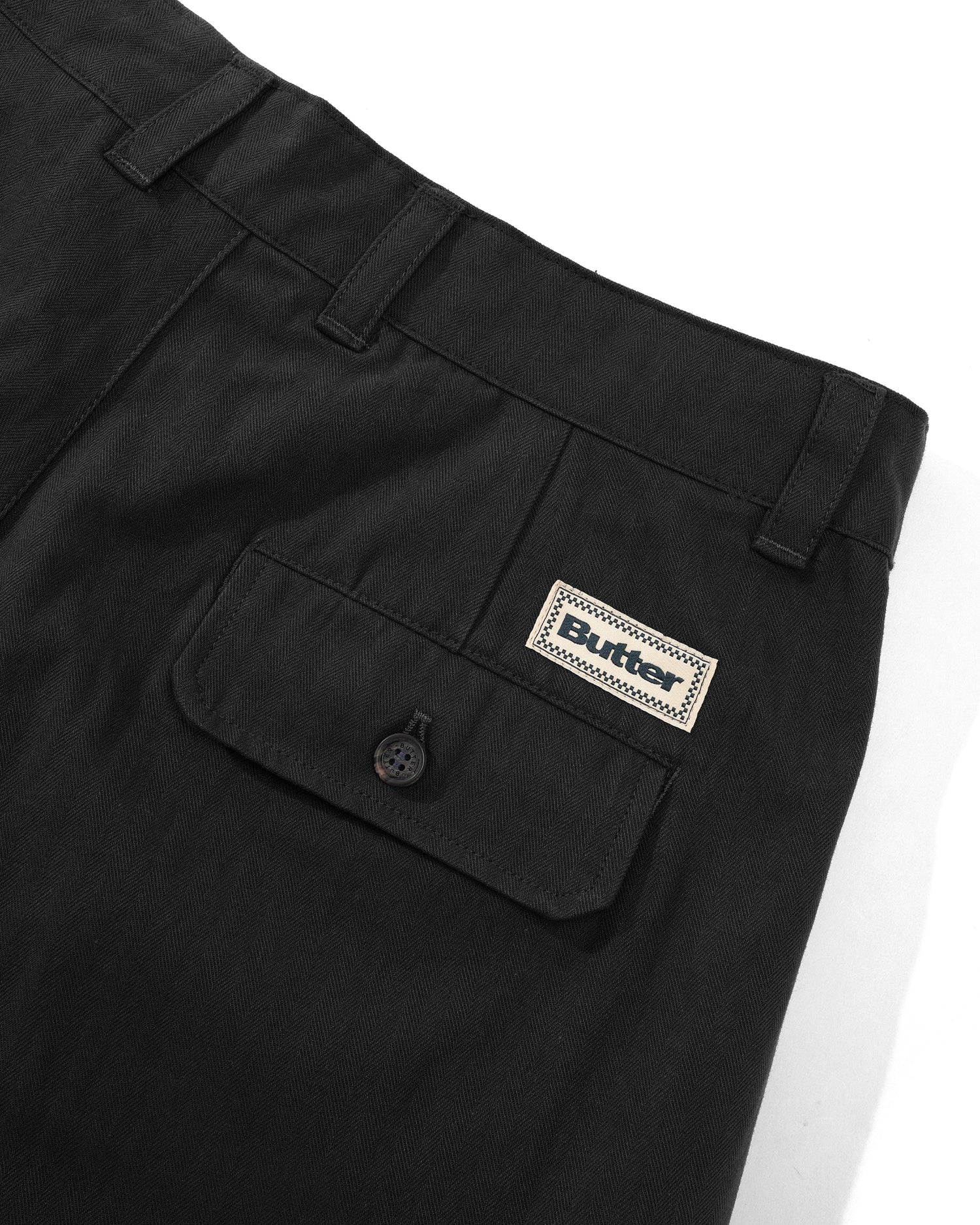 Pleated Trousers, Black