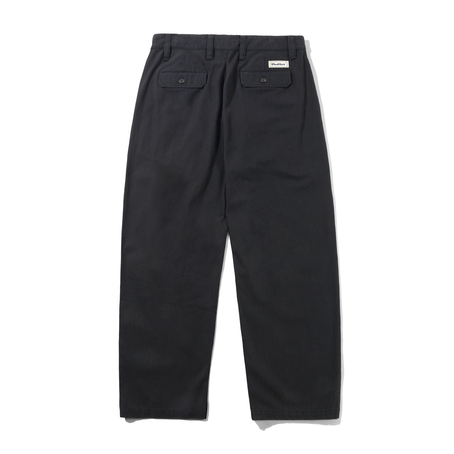 Pleated Trousers, Washed Black