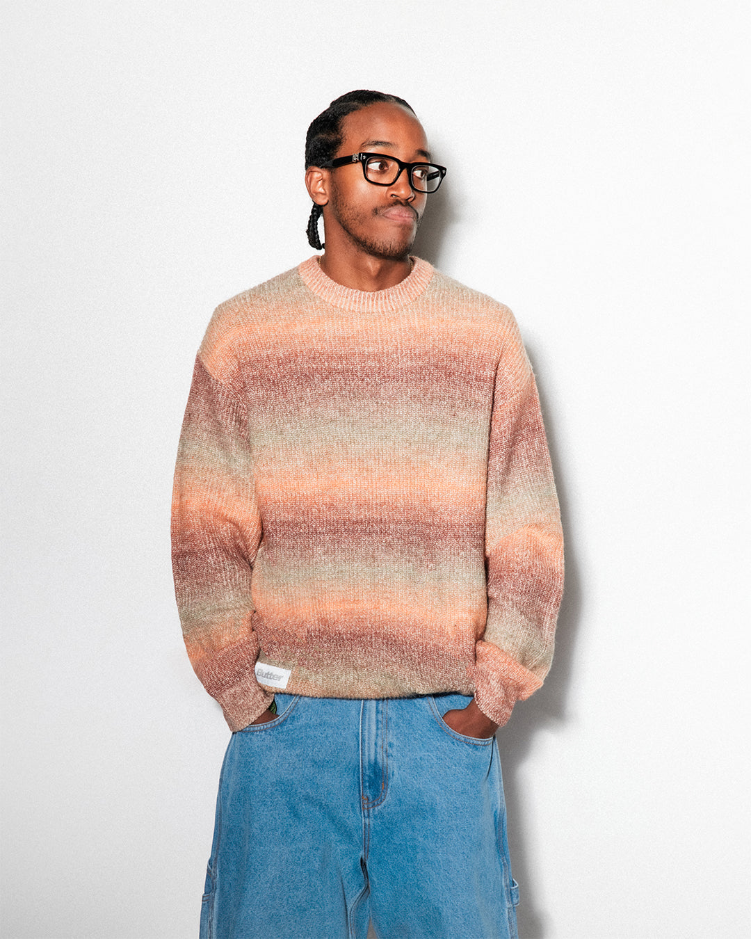 Beams Knit Sweater, Ochre