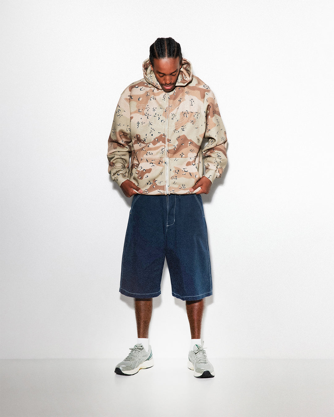 Breakdown Zip-Thru Hood, Desert Camo