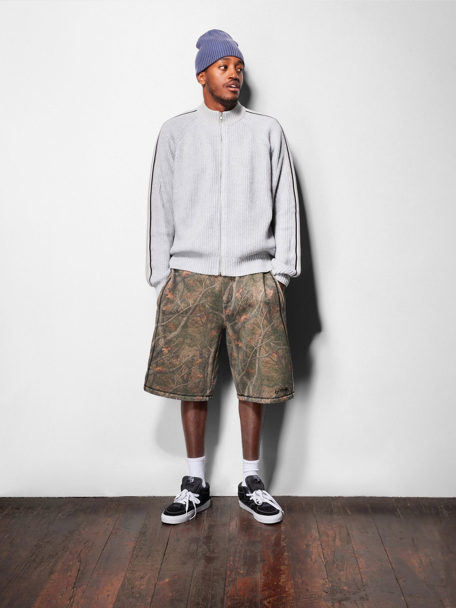 Club Zip-Thru Knit, Ash