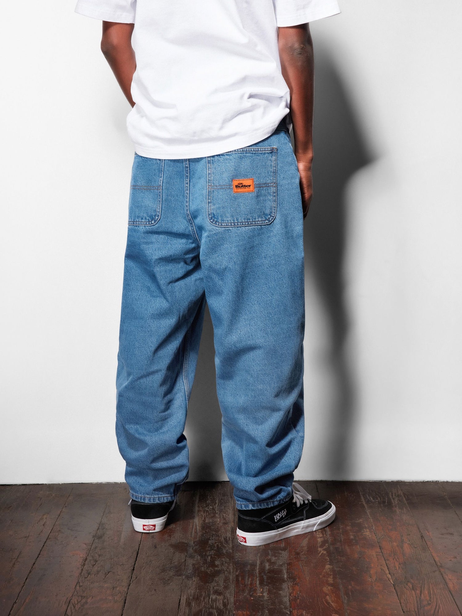 Santosuosso Denim Jeans, Washed Black