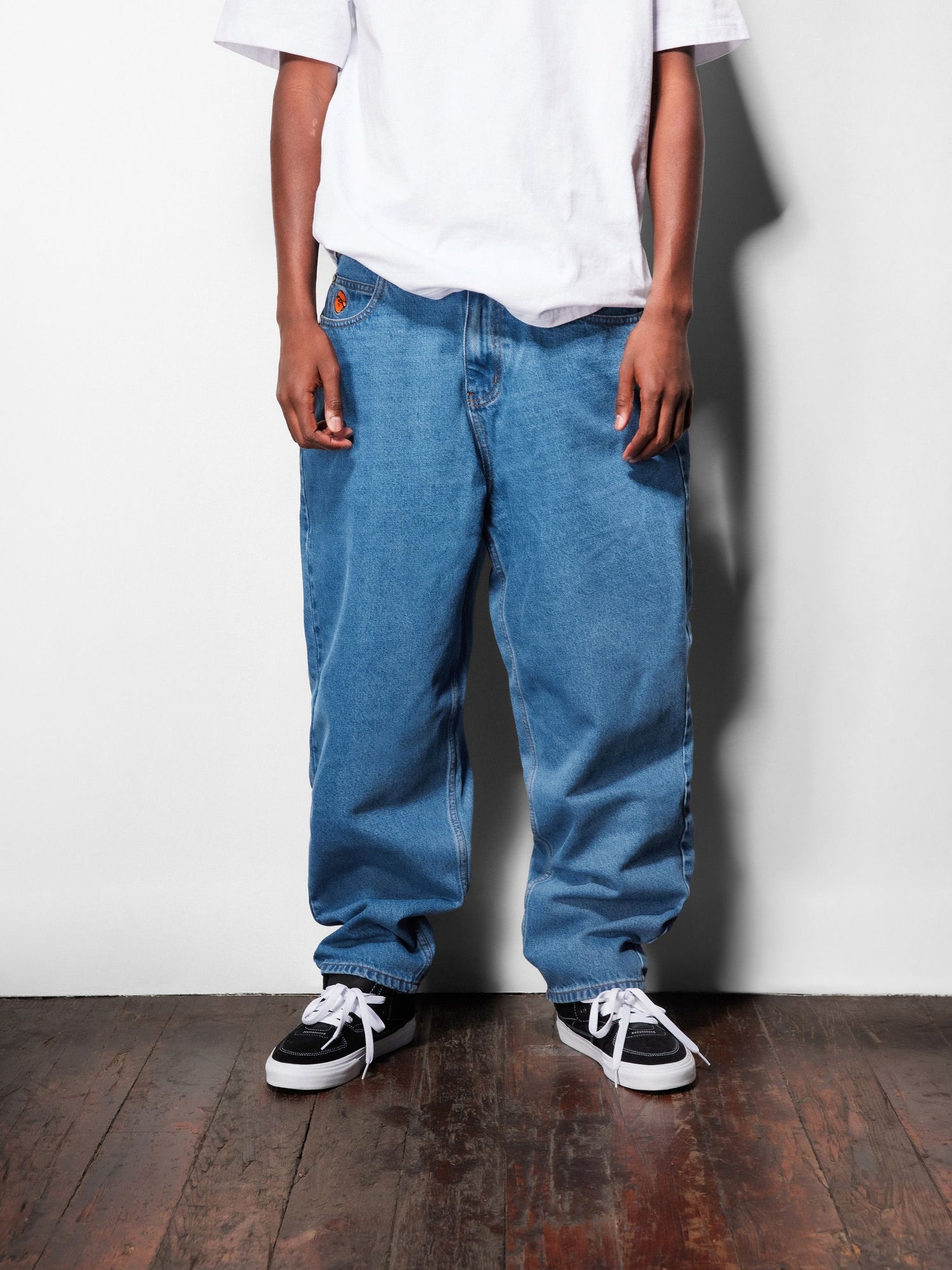 Santosuosso Denim Jeans, Washed Black