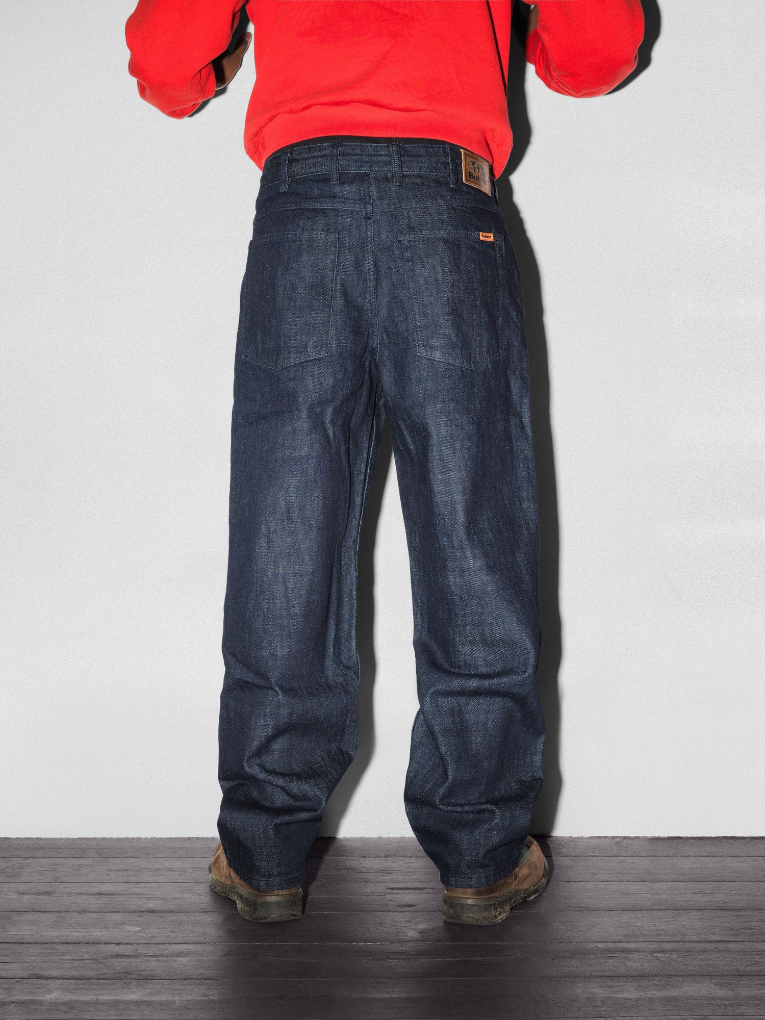 Relaxed Denim Jeans, Selvedge Blue