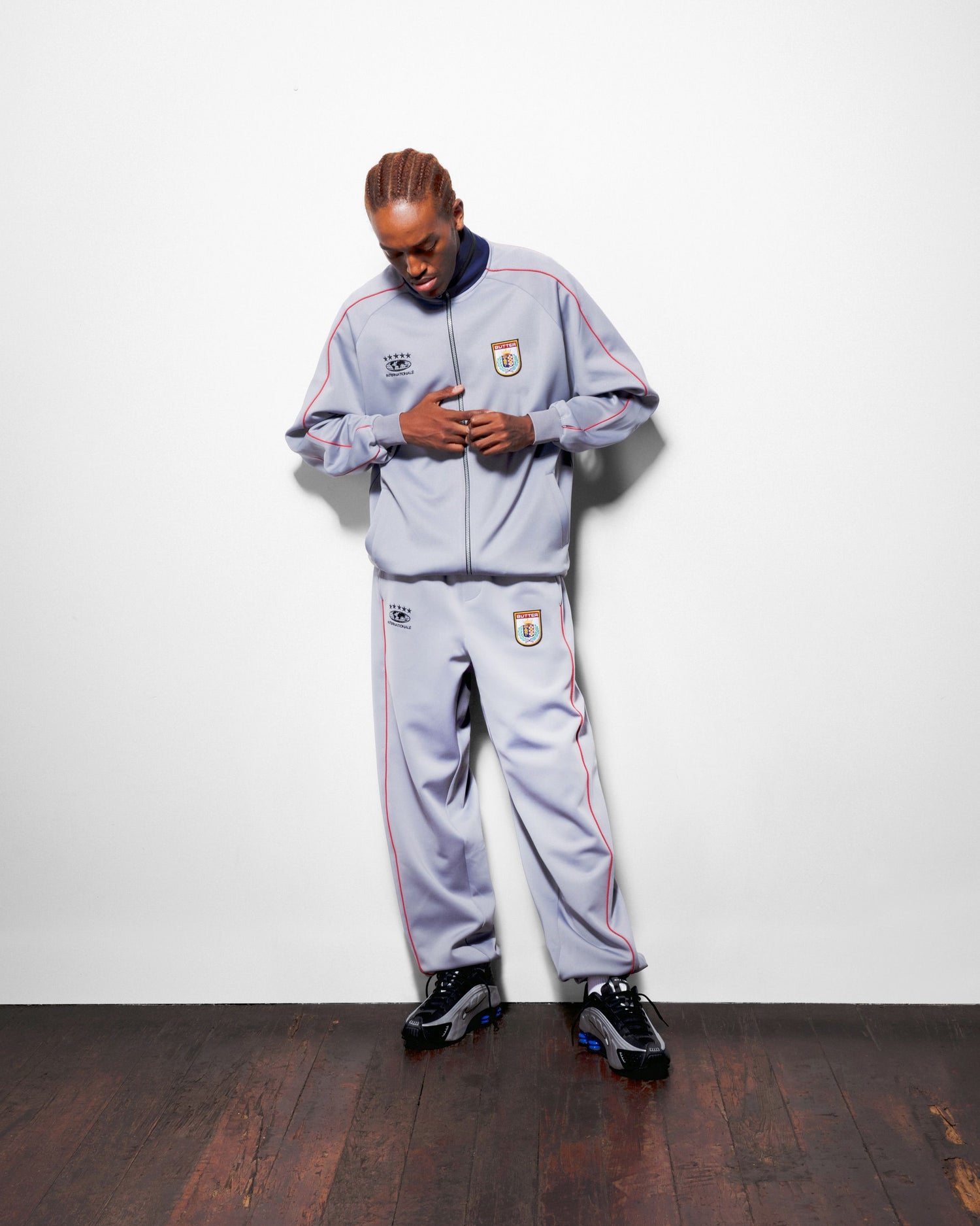 Internationale Track Pants, Grey