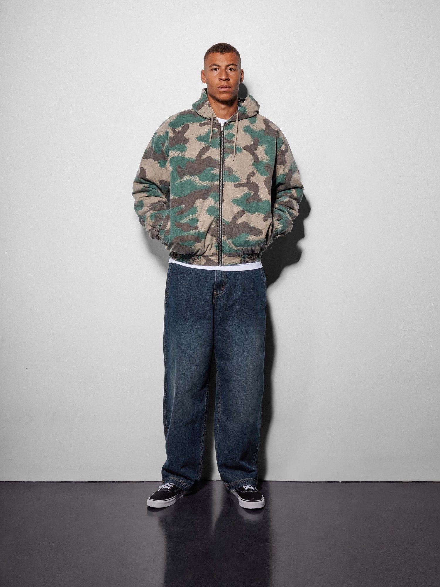 Insulated Work Jacket, Spray Camo