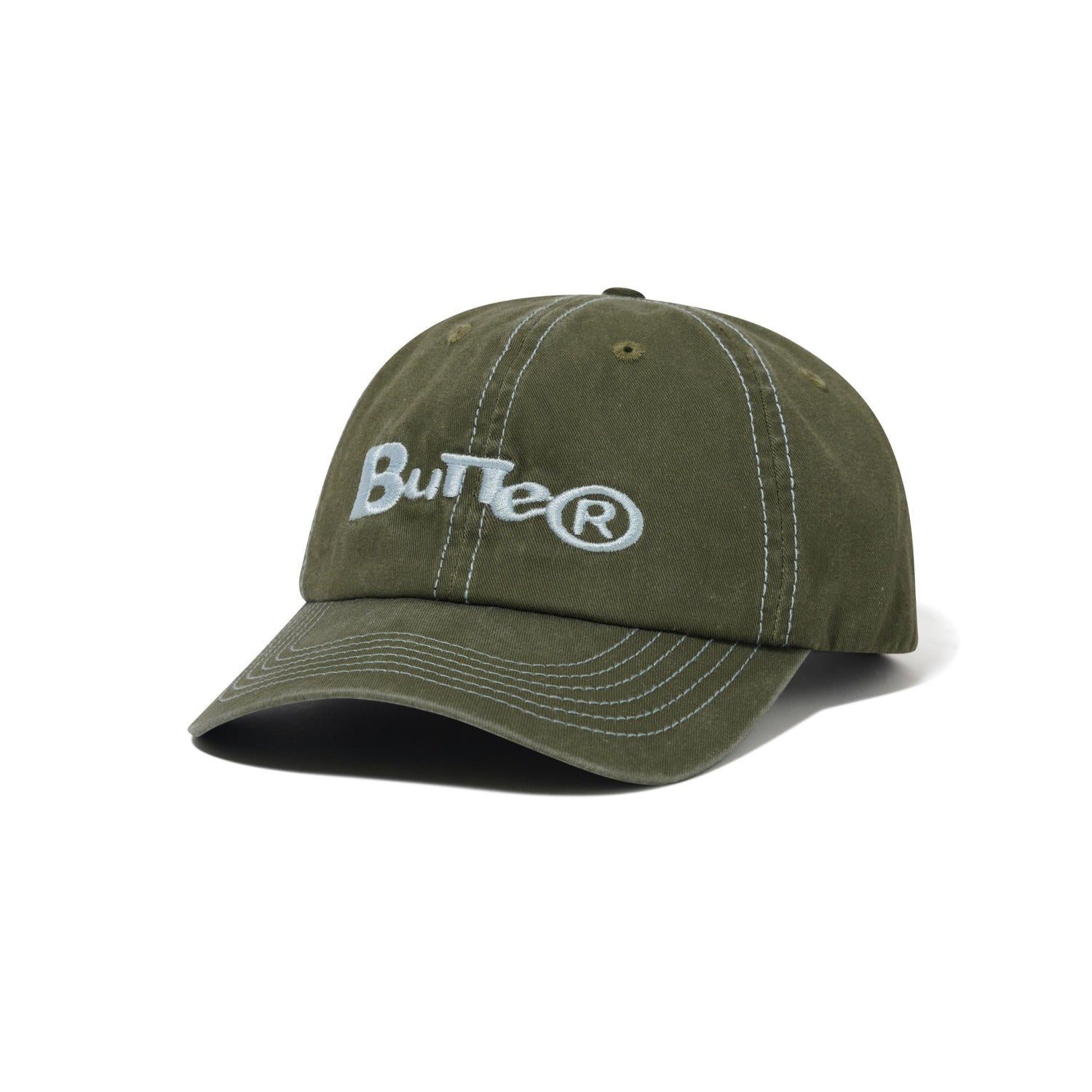 Registered 6 Panel Cap, Washed Army