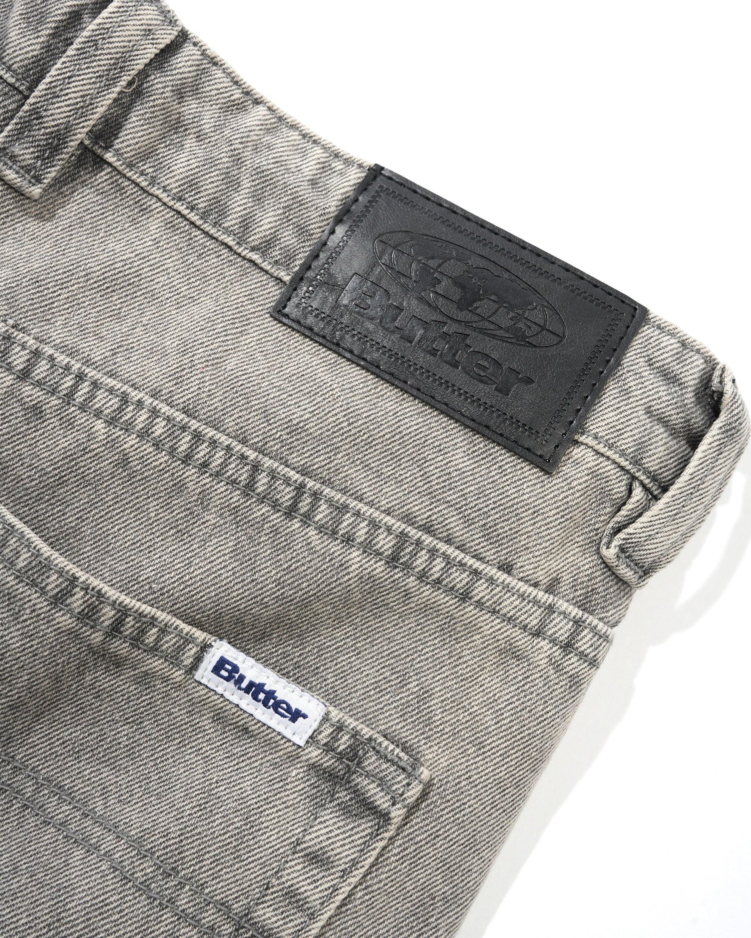 Relaxed Denim Jeans, Grey Wash