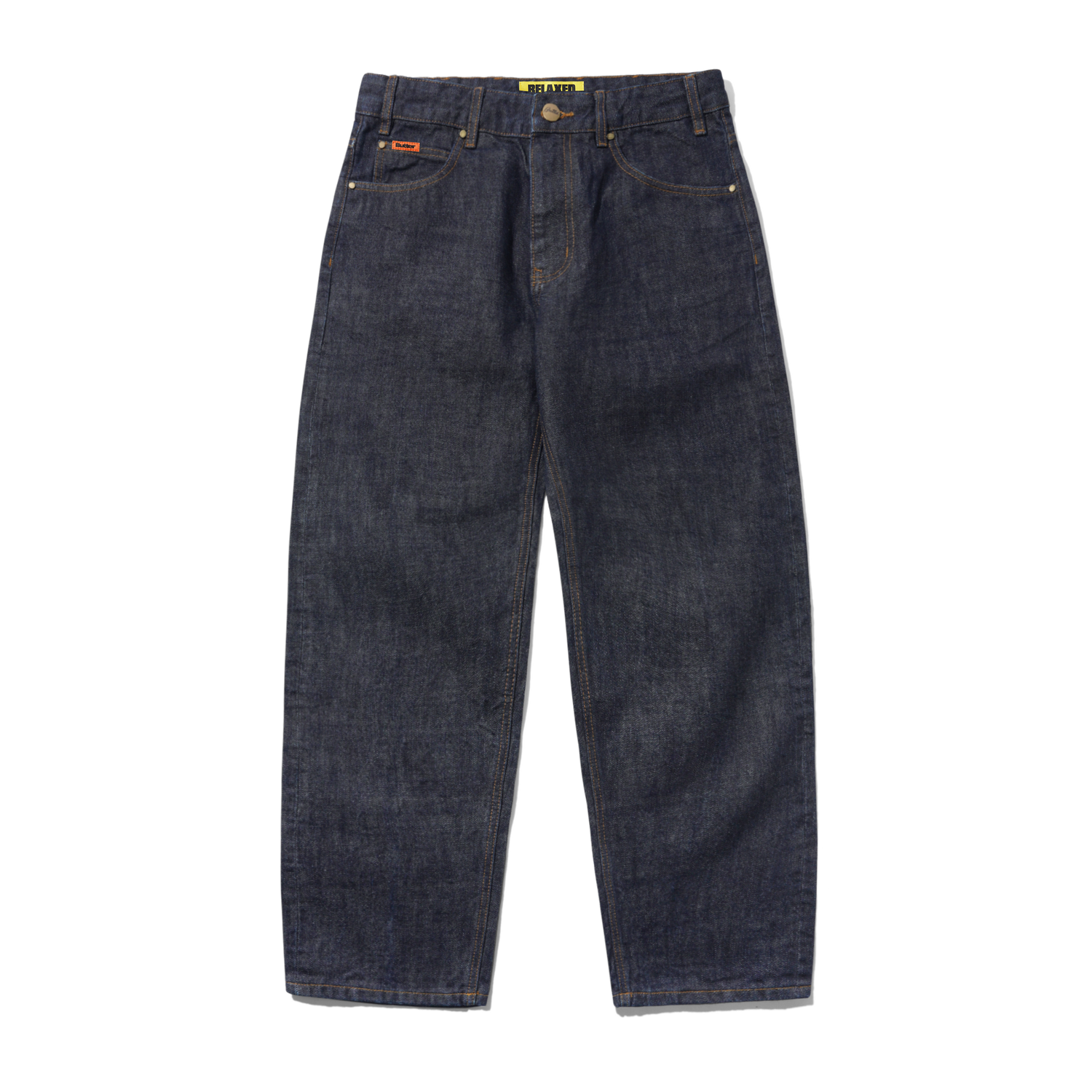 Relaxed Denim Jeans, Selvedge Blue