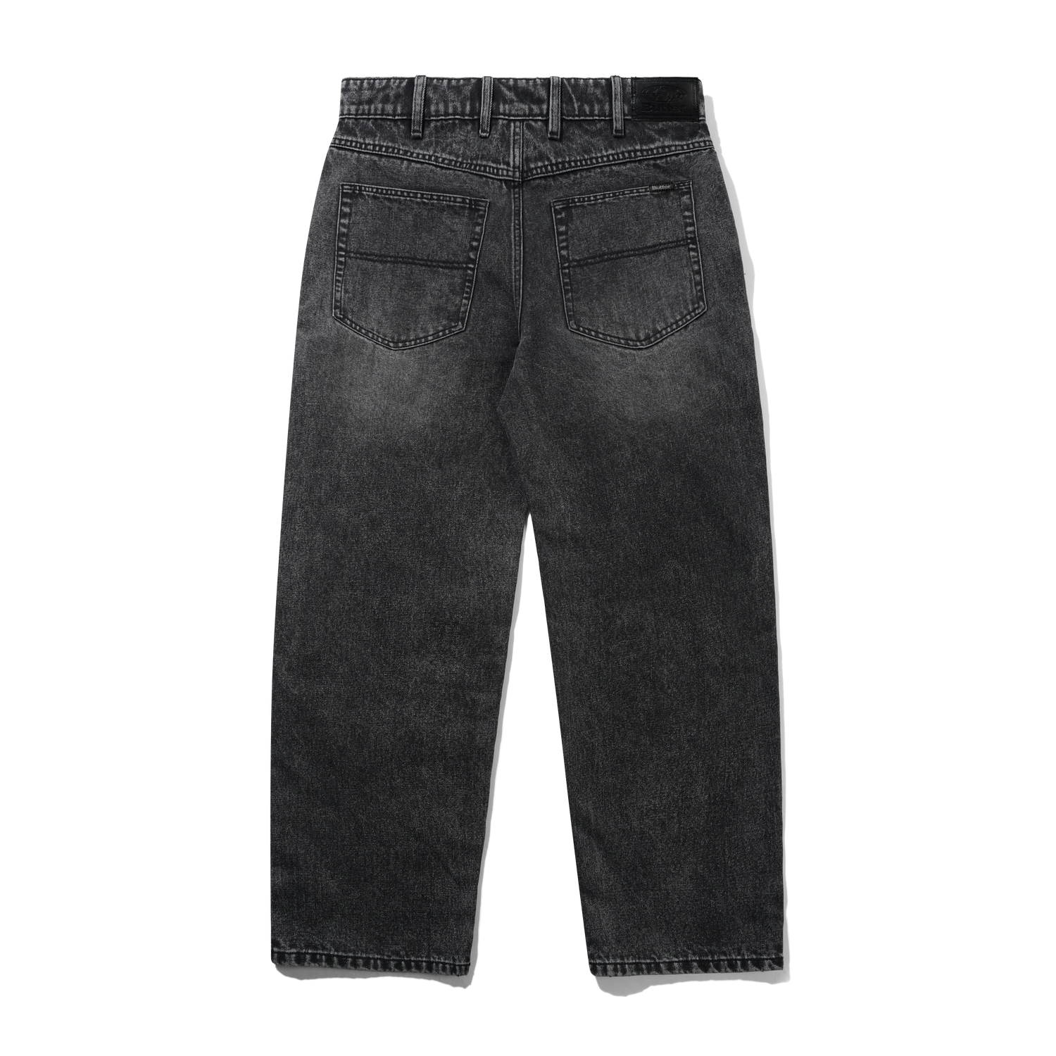 Relaxed Denim Jeans, Streaky Black