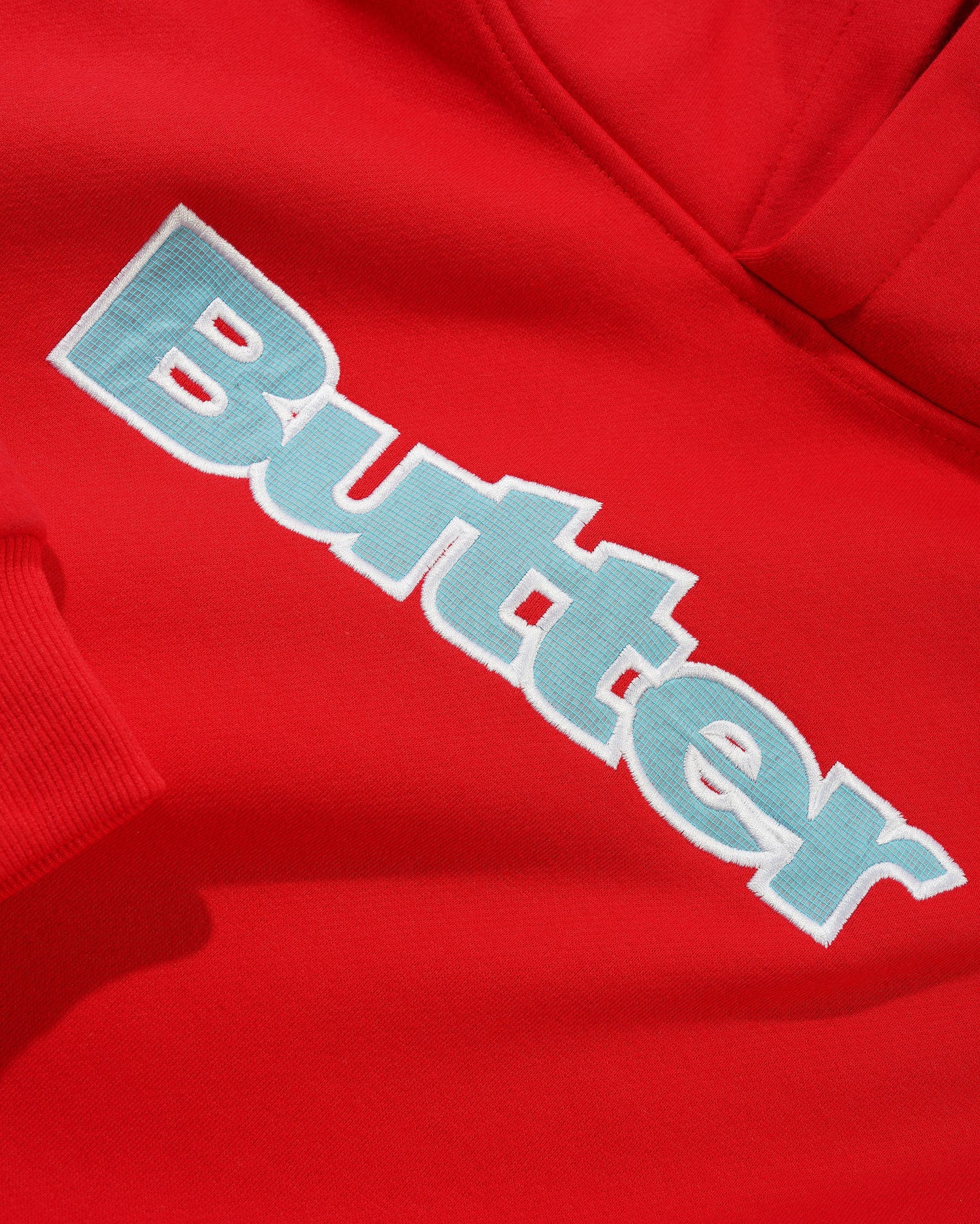 Ripstop Logo Applique Pullover Hood, Red