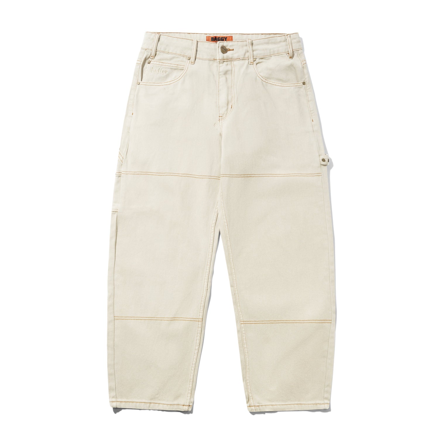 Rivet Denim Jeans, Bone