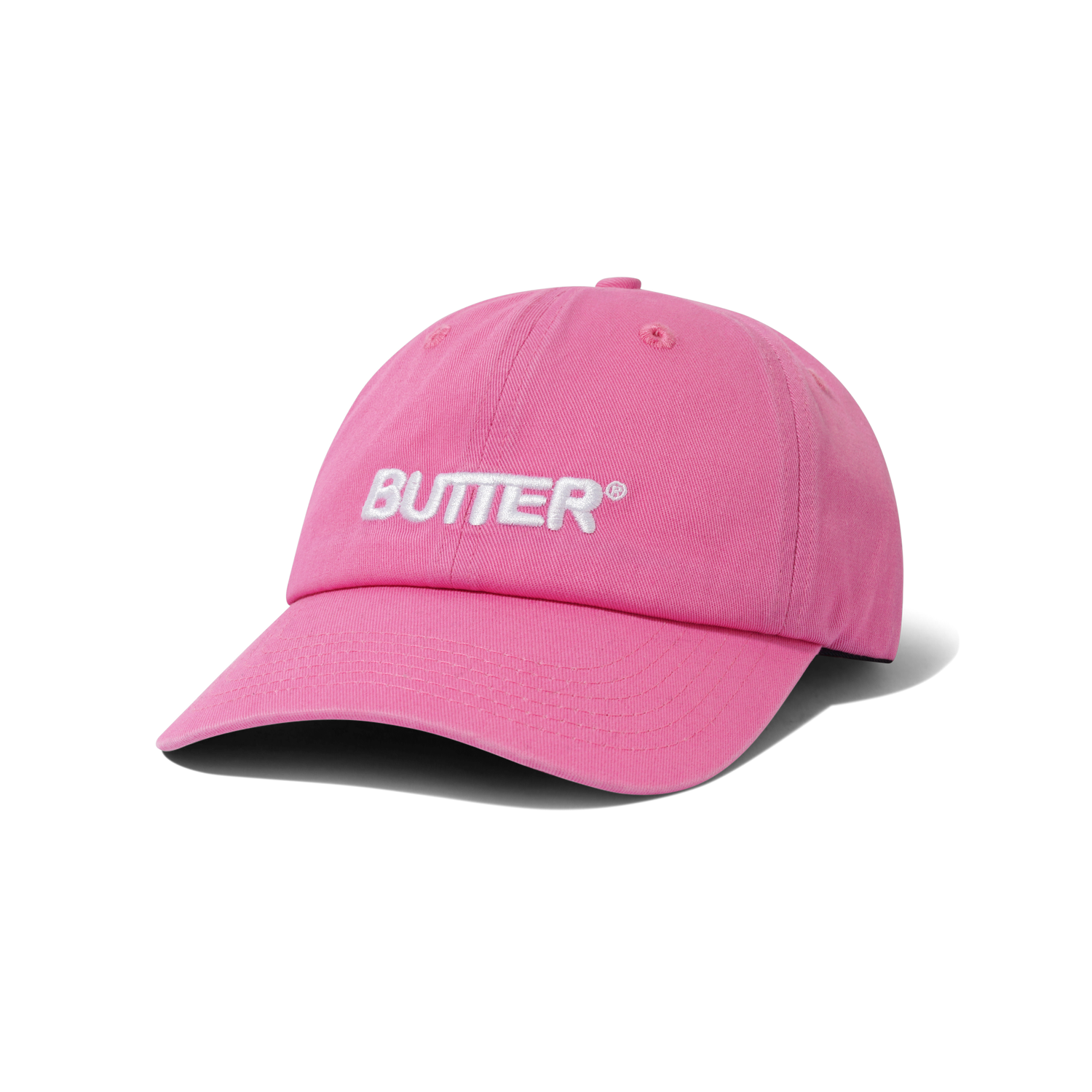 Rounded Logo 6 Panel Cap, Washed Pink