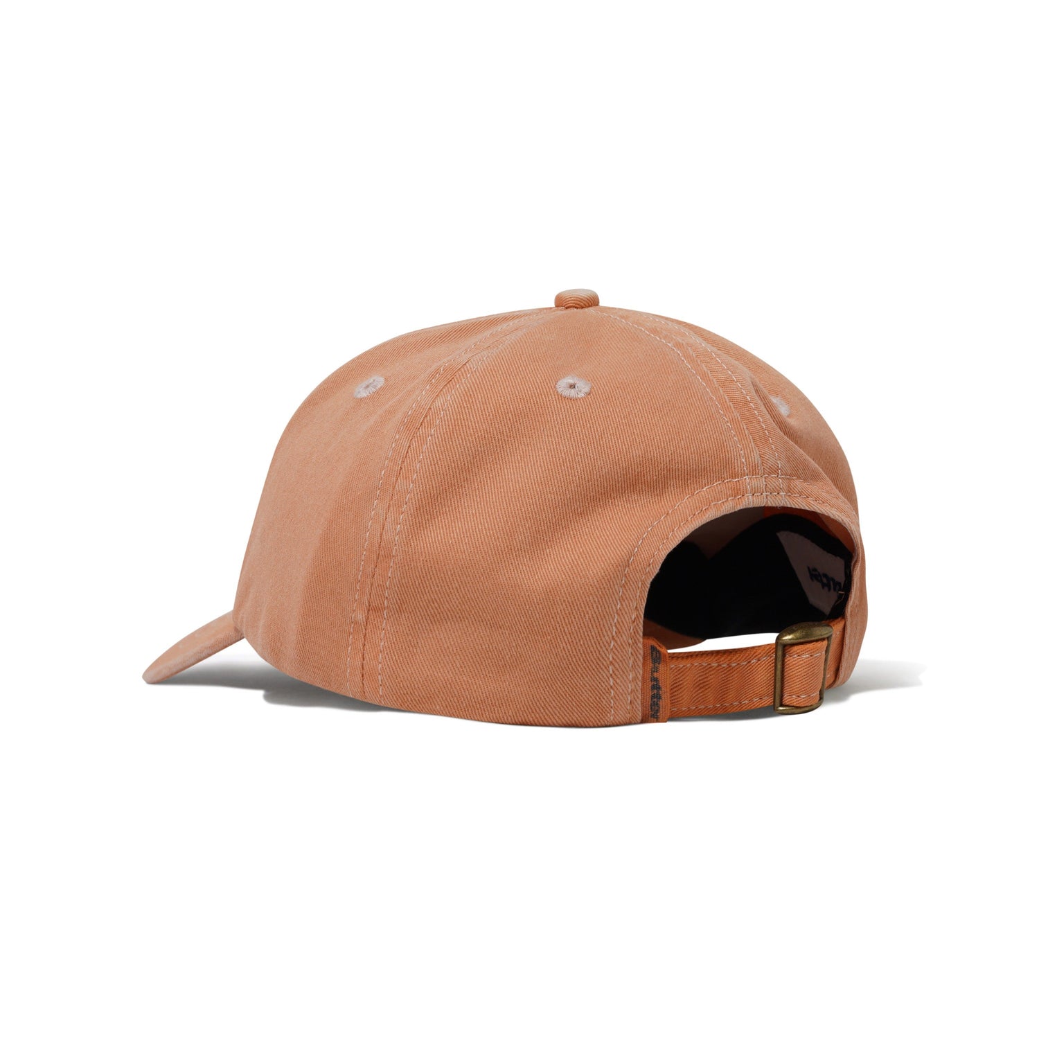 Rounded Logo 6 Panel Cap, Washed Orange
