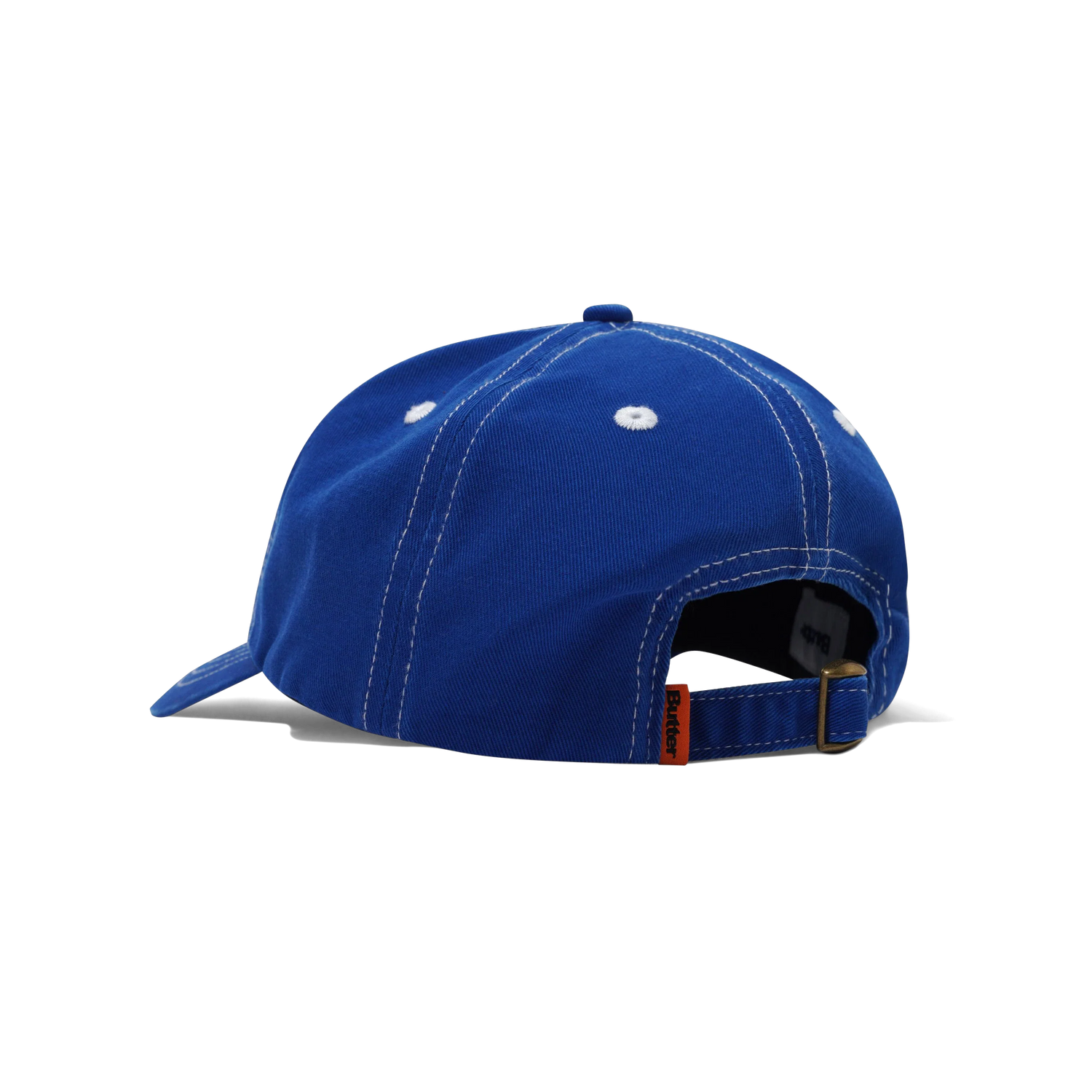 Rounded Logo 6 Panel Cap, Washed Cobalt
