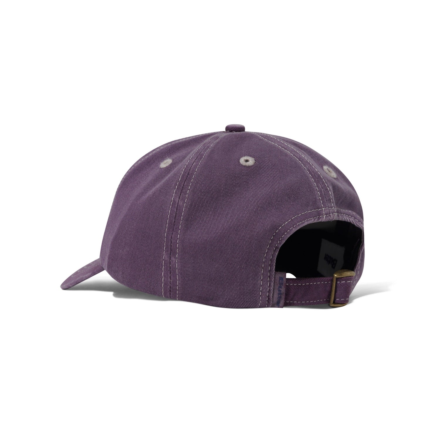 Rounded Logo 6 Panel Cap, Washed Eggplant