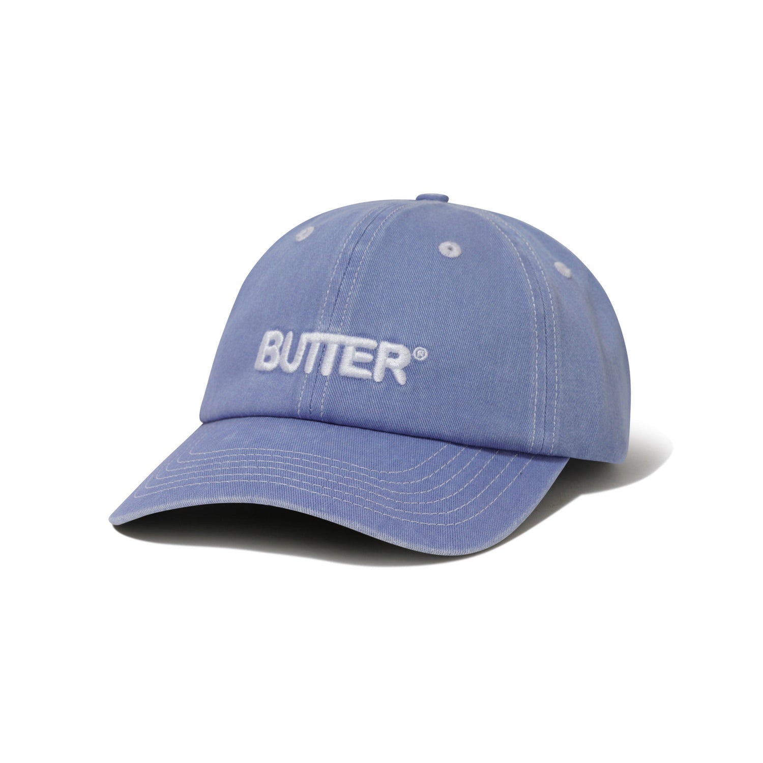 Rounded Logo 6 Panel Cap, Washed Sky
