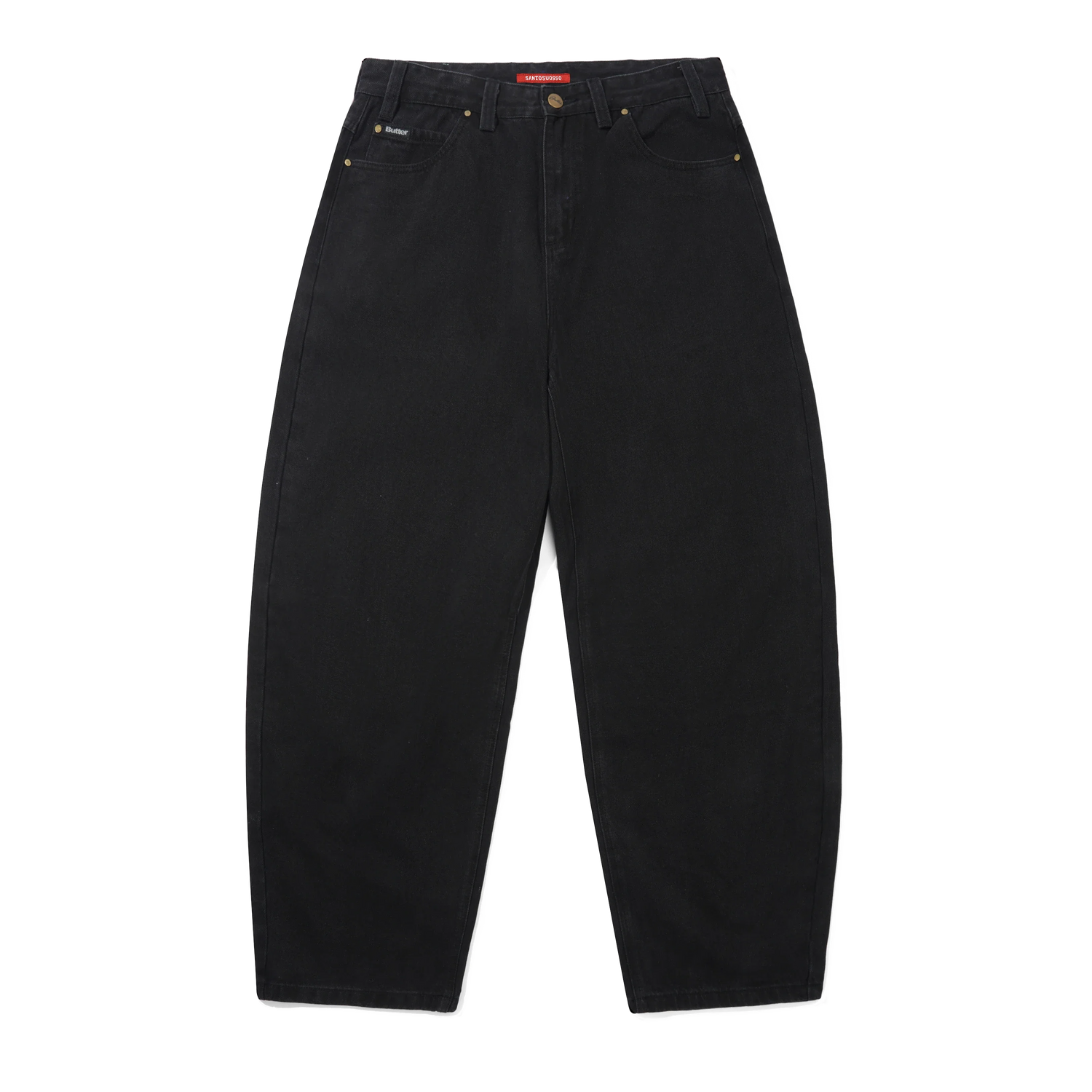 Santosuosso Denim Jeans, Flat Black