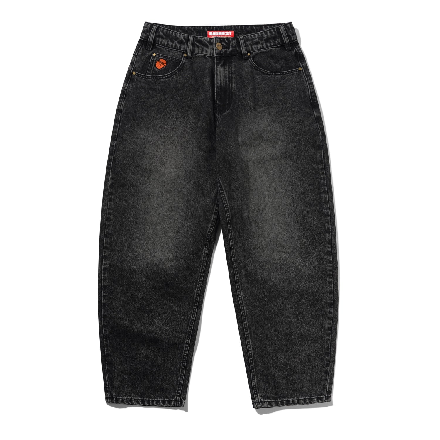 Santosuosso Denim Jeans, Stonewash Black