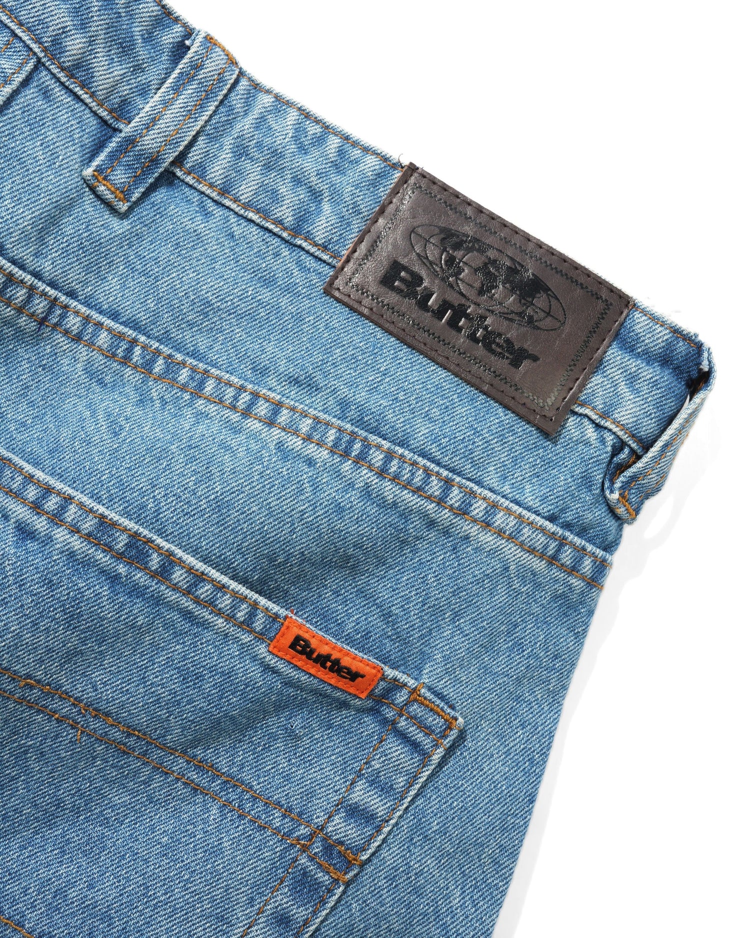 Santosuosso Denim Jeans, Washed Indigo