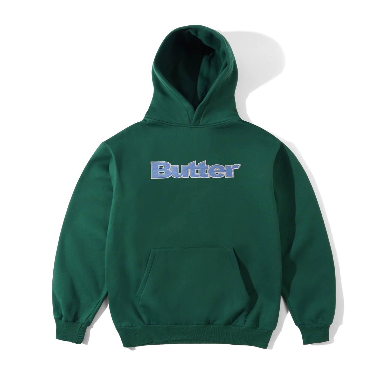 Satin Applique Pullover Hood, Forest