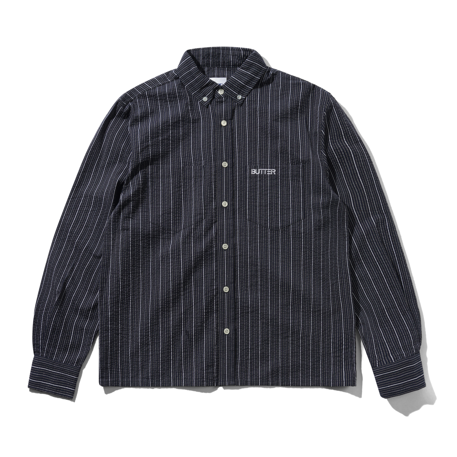 Seersucker Shirt, Navy