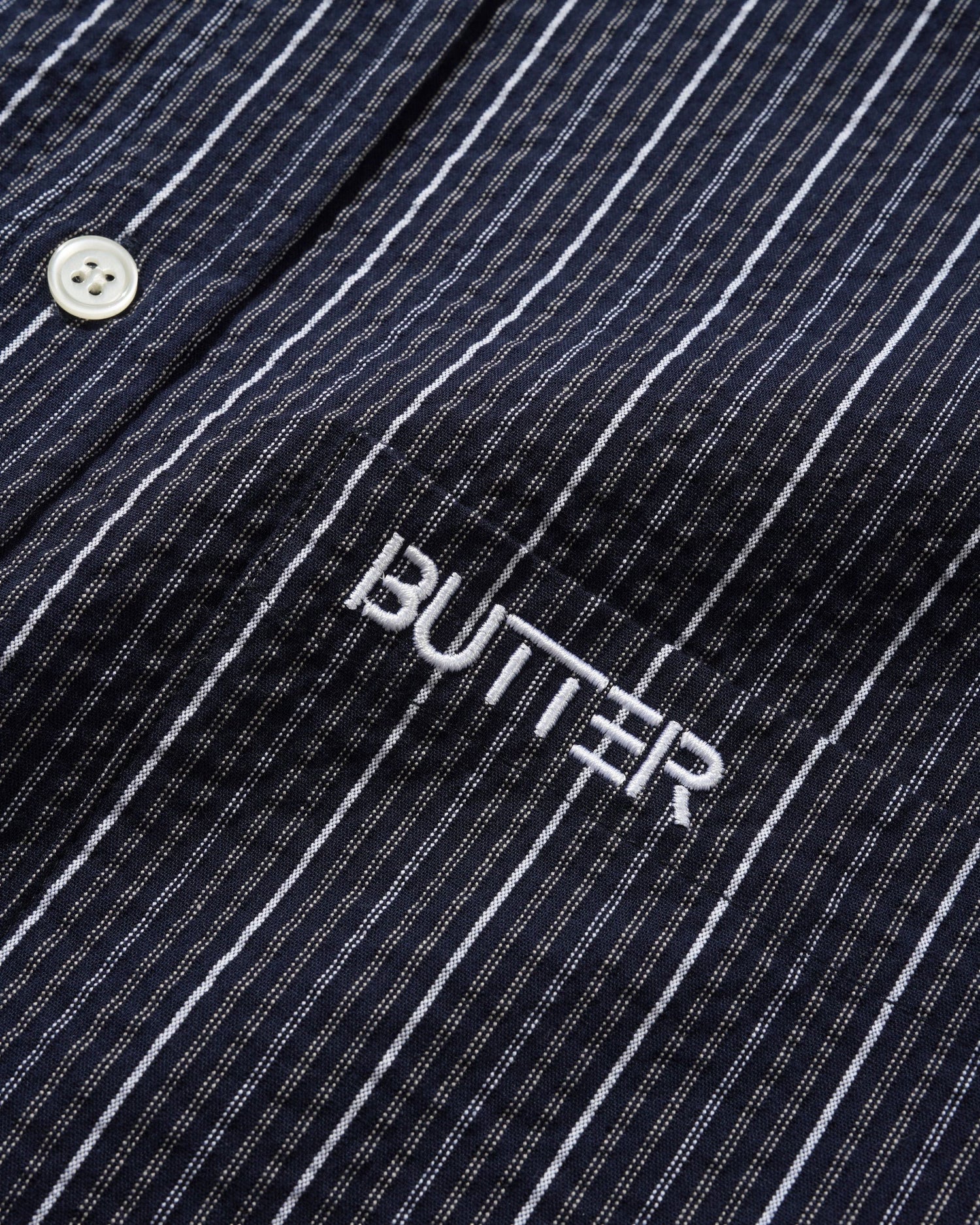 Seersucker Shirt, Navy