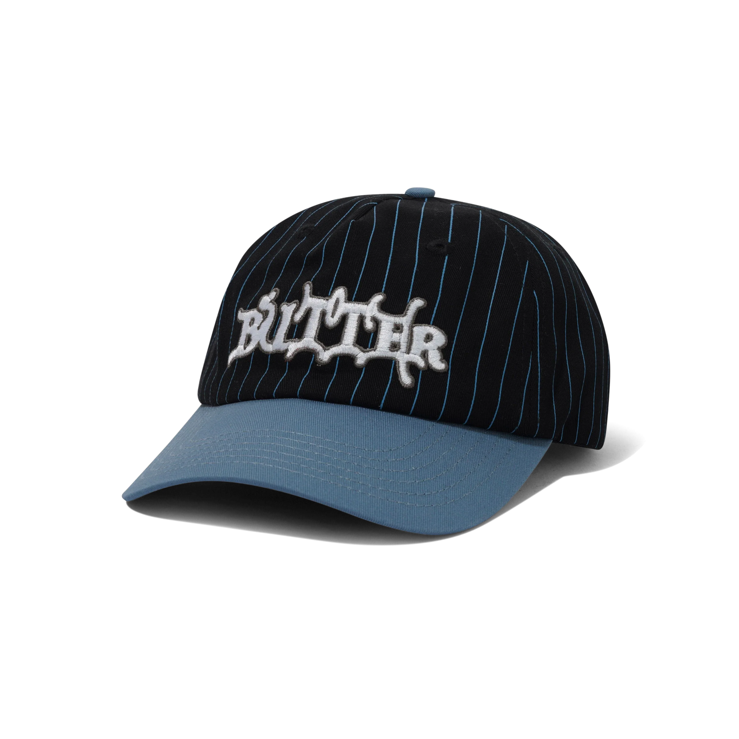 Serif 5 Panel Cap, Black / Slate