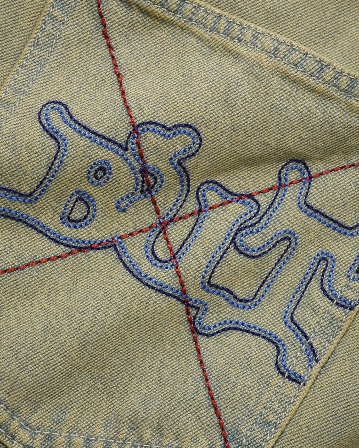 Serif Baggy Denim Jeans, Sunfade Blue