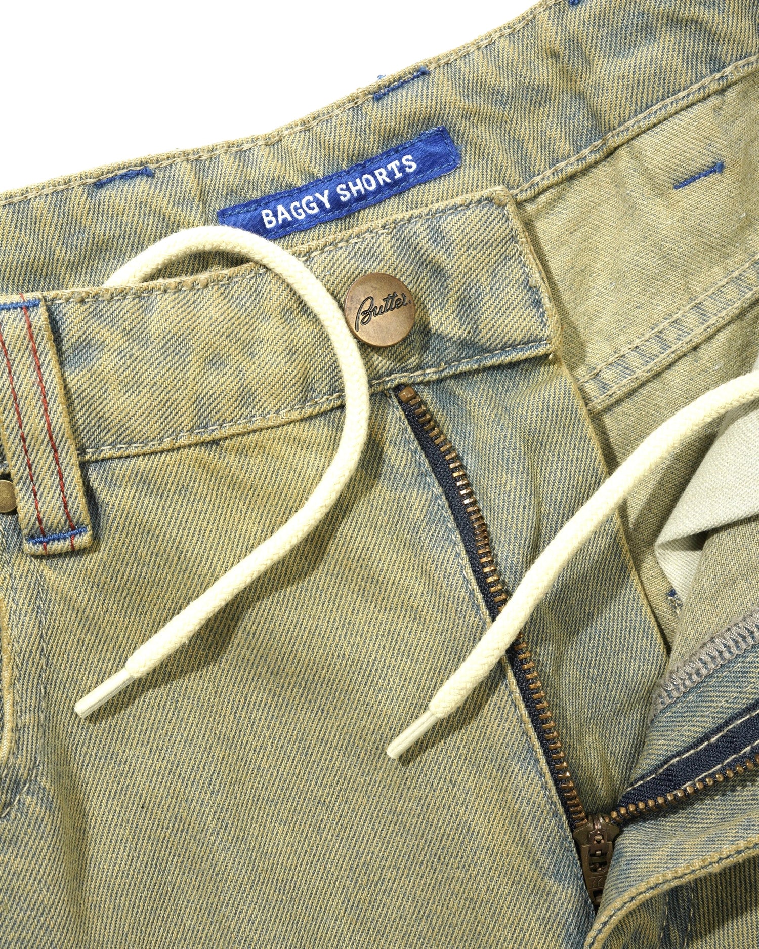 Serif Baggy Denim Shorts, Sunfade Blue