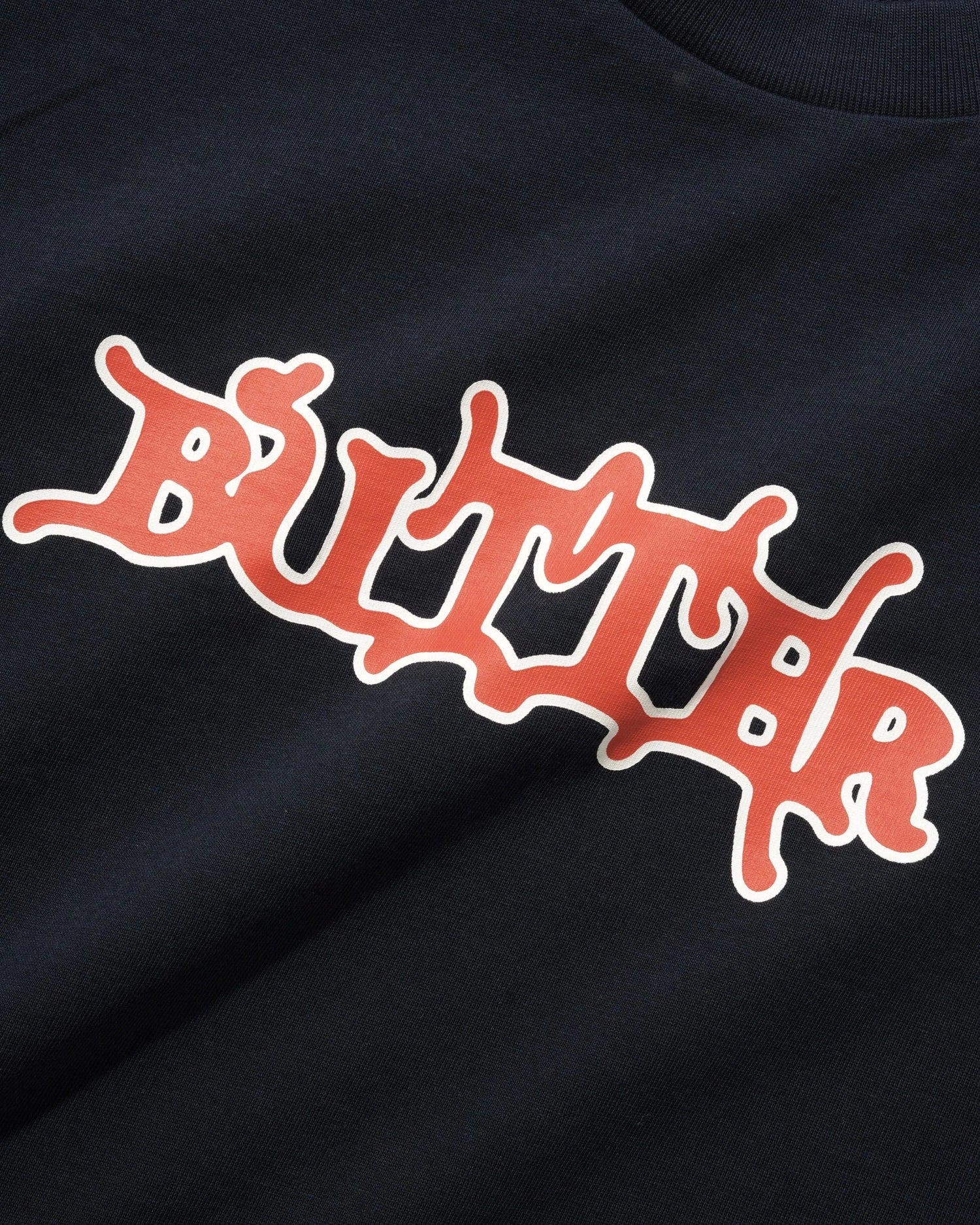 Serif Tee, Navy