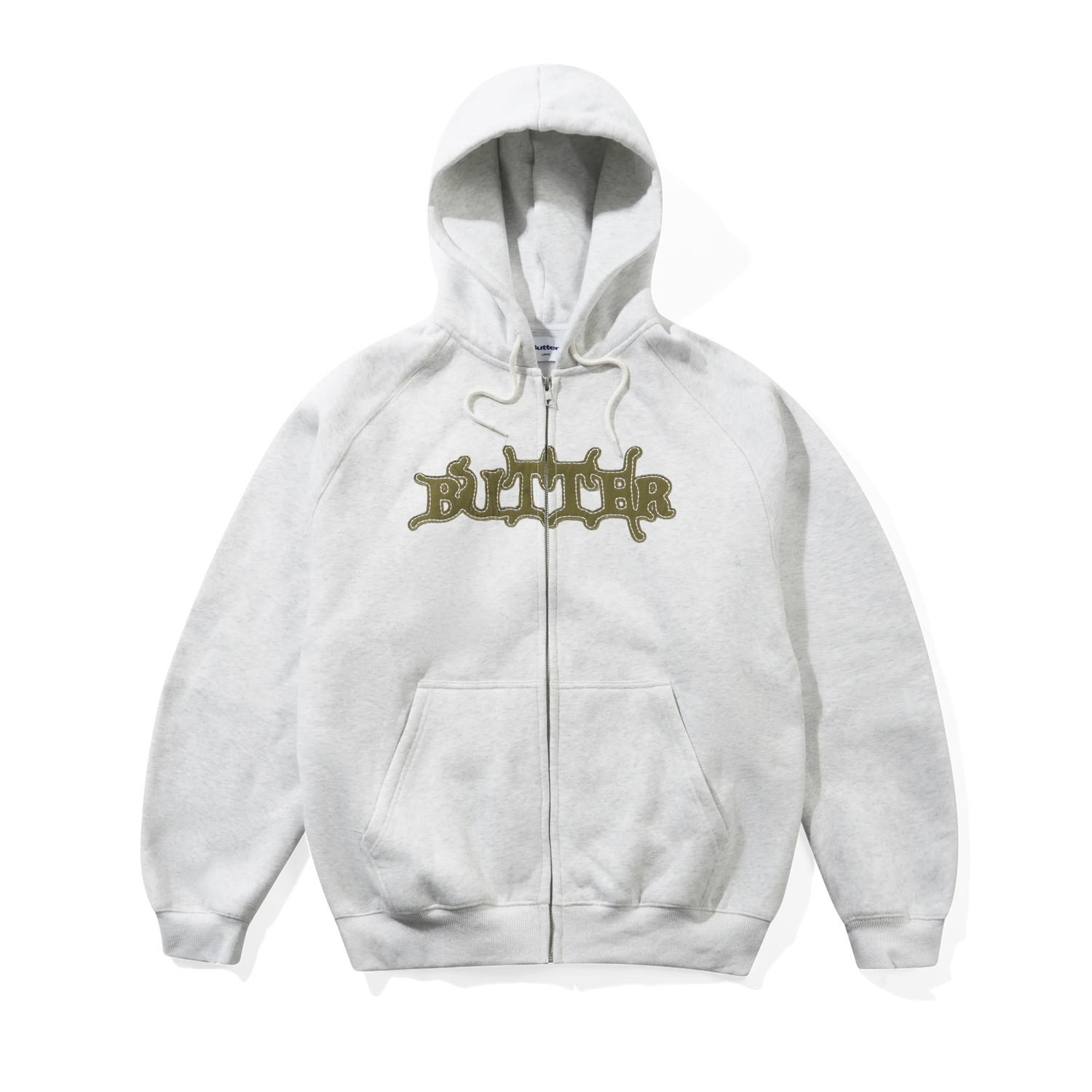 Serif Zip-Thru Hood, Ash