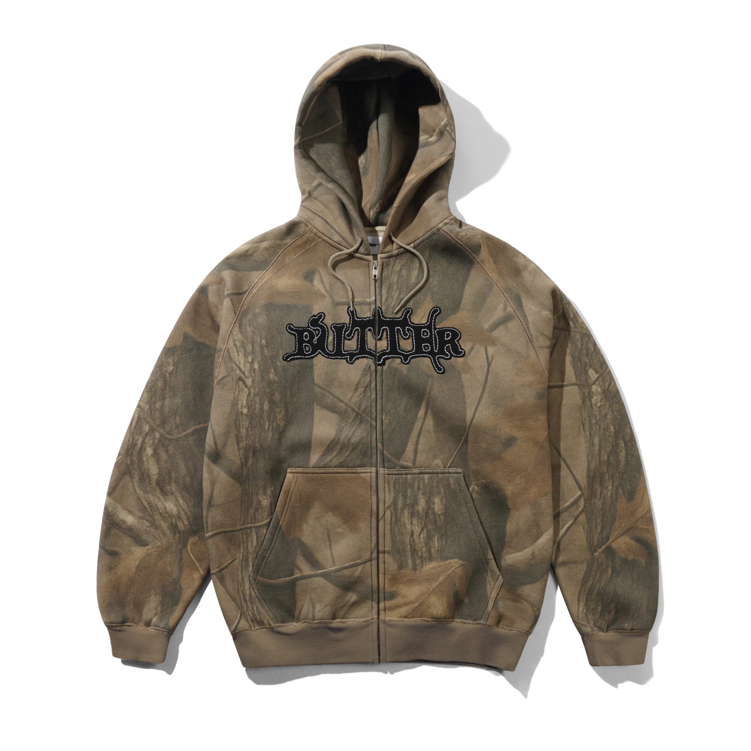 Serif Zip-Thru Hood, Forest Camo