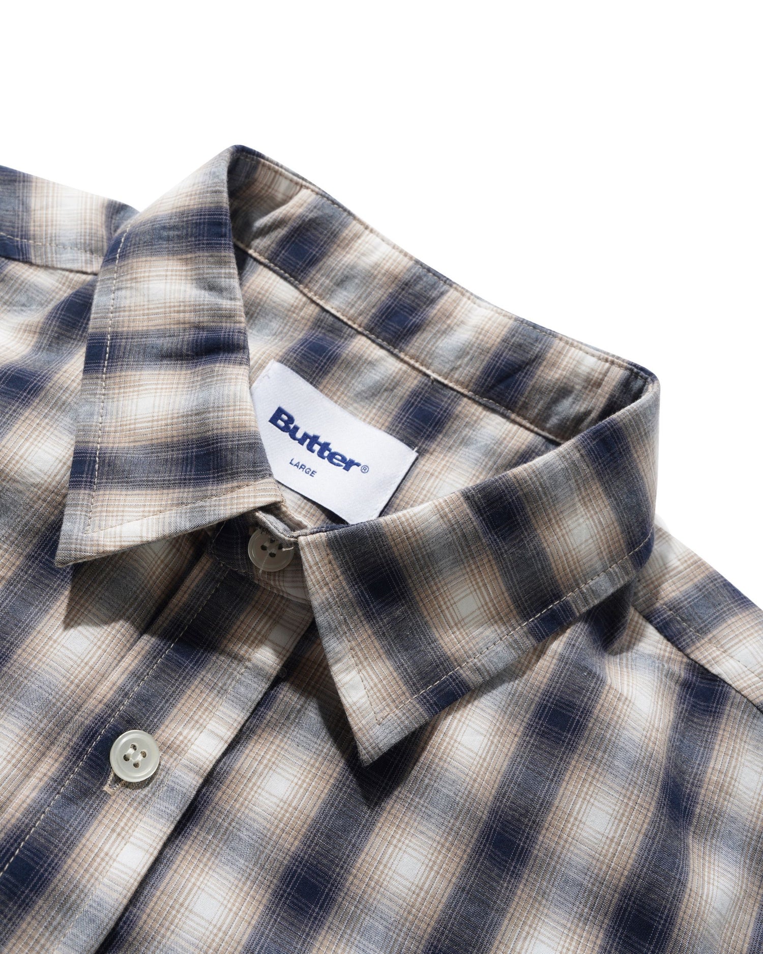 Shadowplaid Shirt, Tan