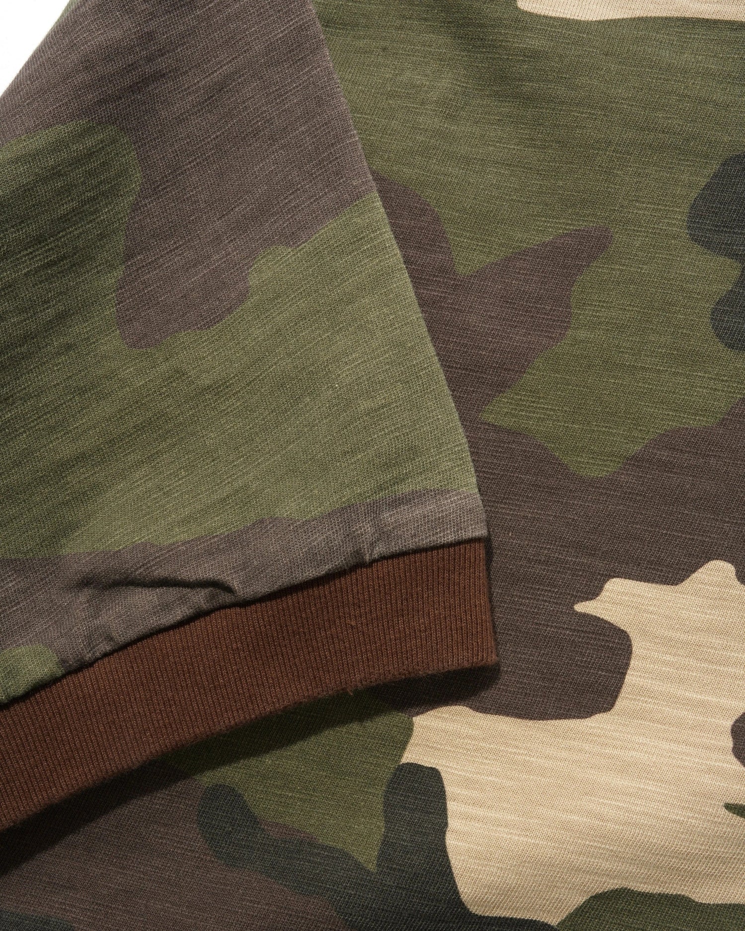Slub Ringer Tee, Woodland Camo