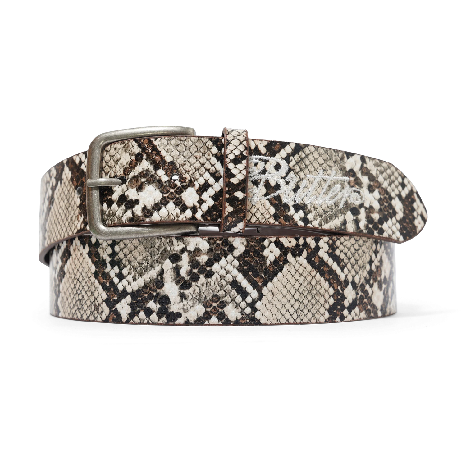Snake Skin Belt, Brown