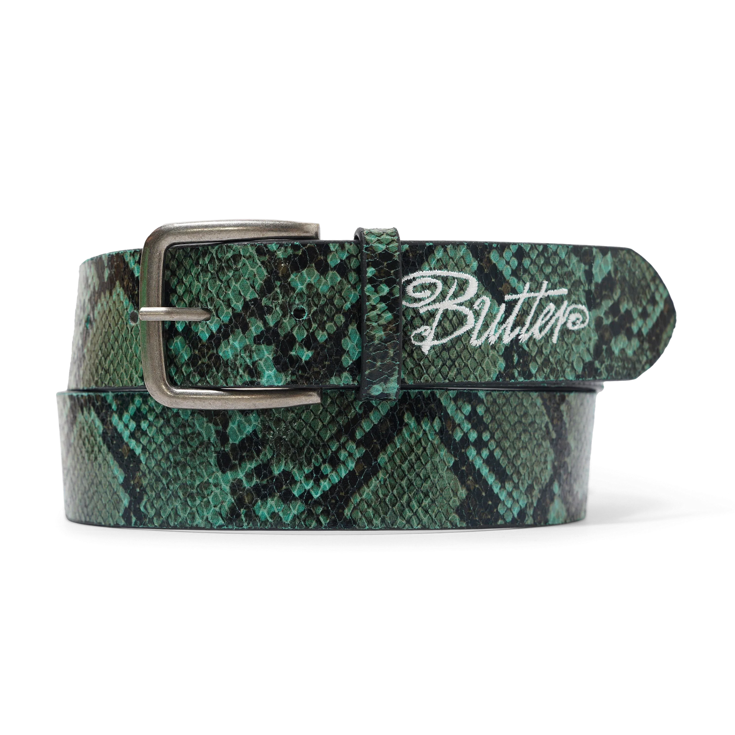 Snake Skin Belt, Green