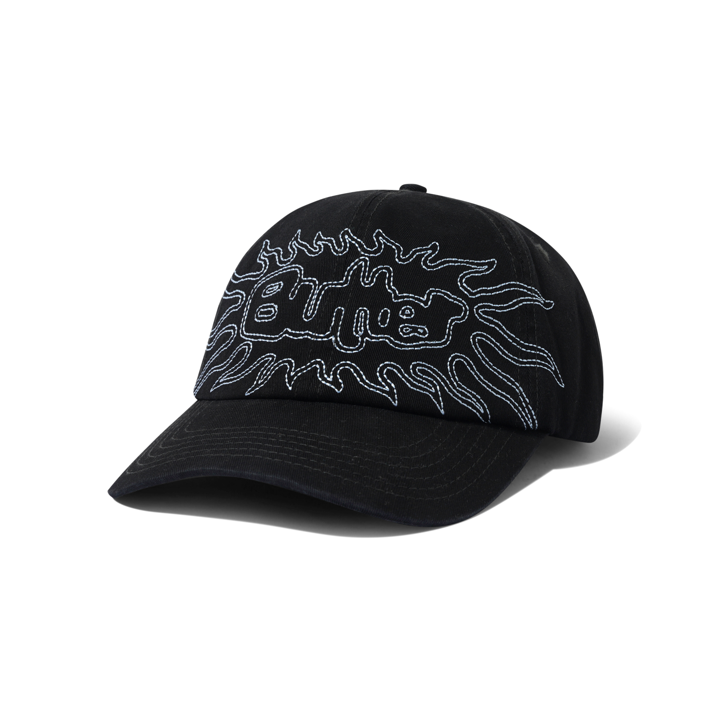 Solar 6 Panel Cap, Washed Black