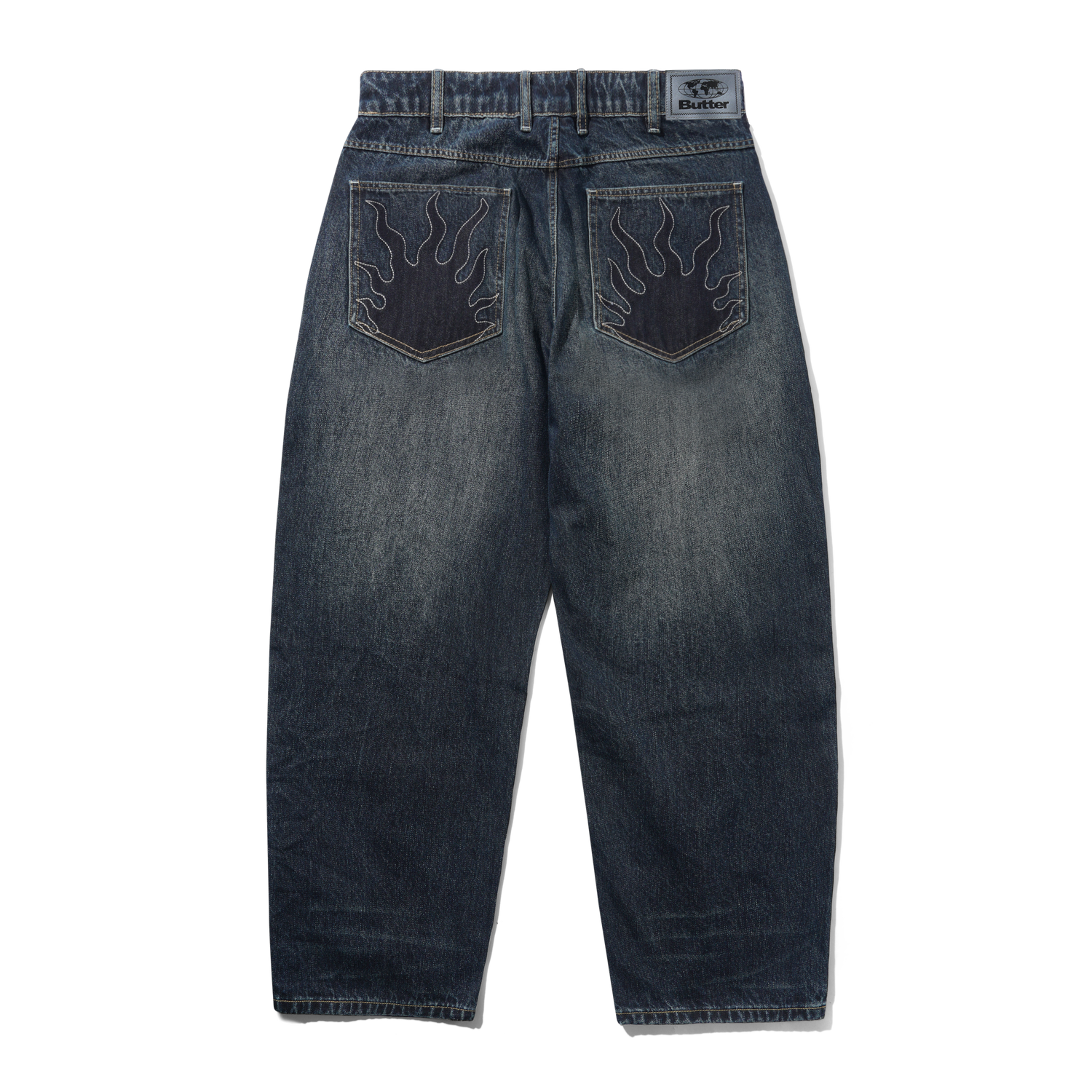 Solar Fade Denim Jeans, Blue Tint Ripple