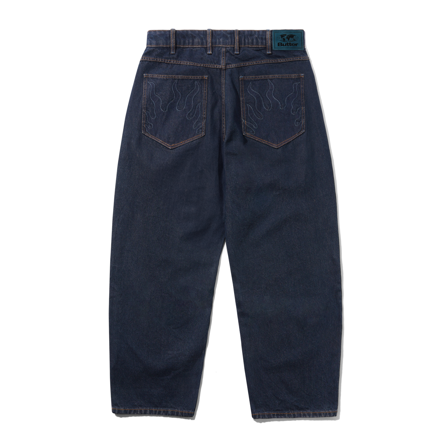 Solar Fade Denim Jeans, Tinted Dark Indigo